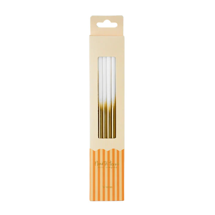 Velas de Cumpleaños Ombré Gold 16pz