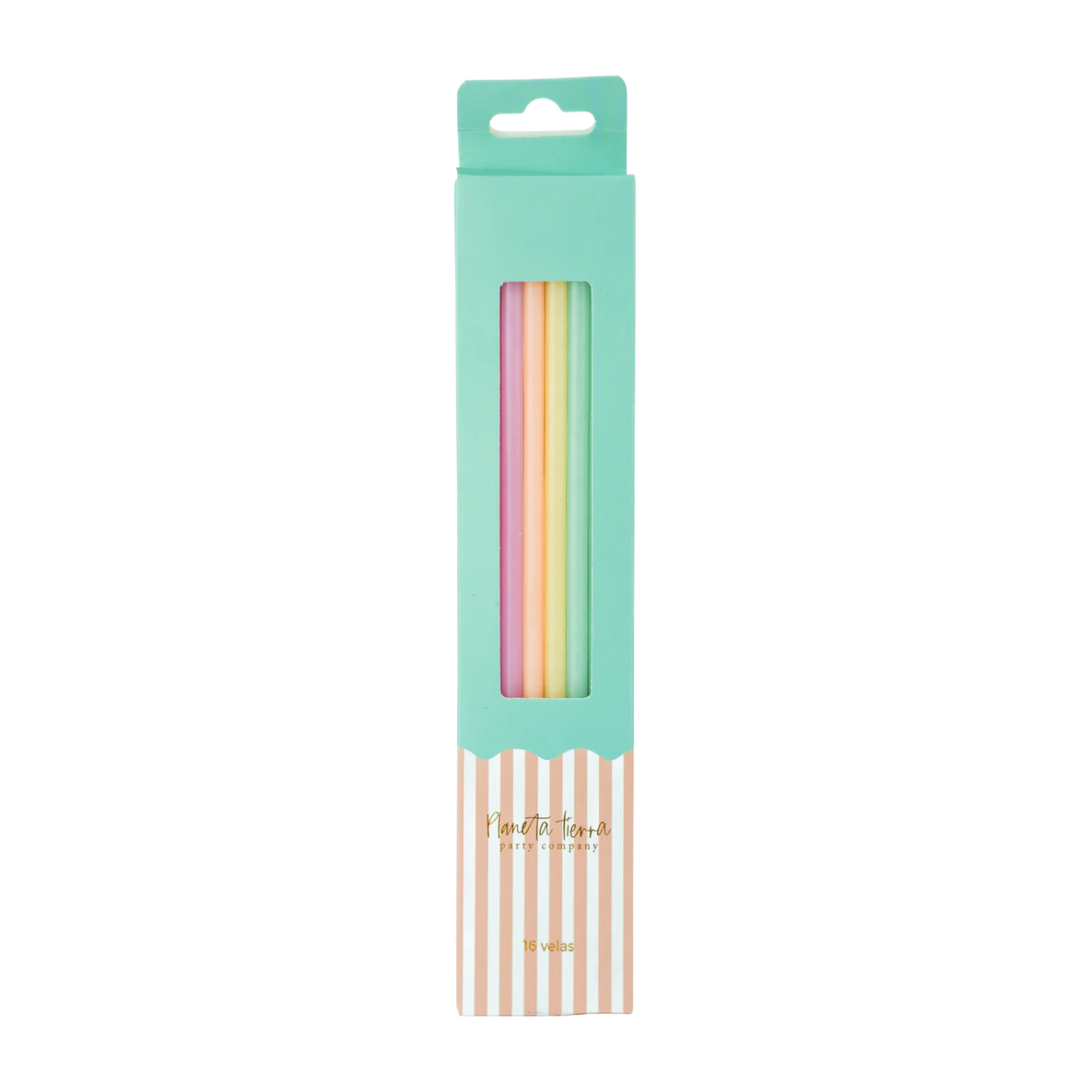 Velas de Cumpleaños Pastel 16pz