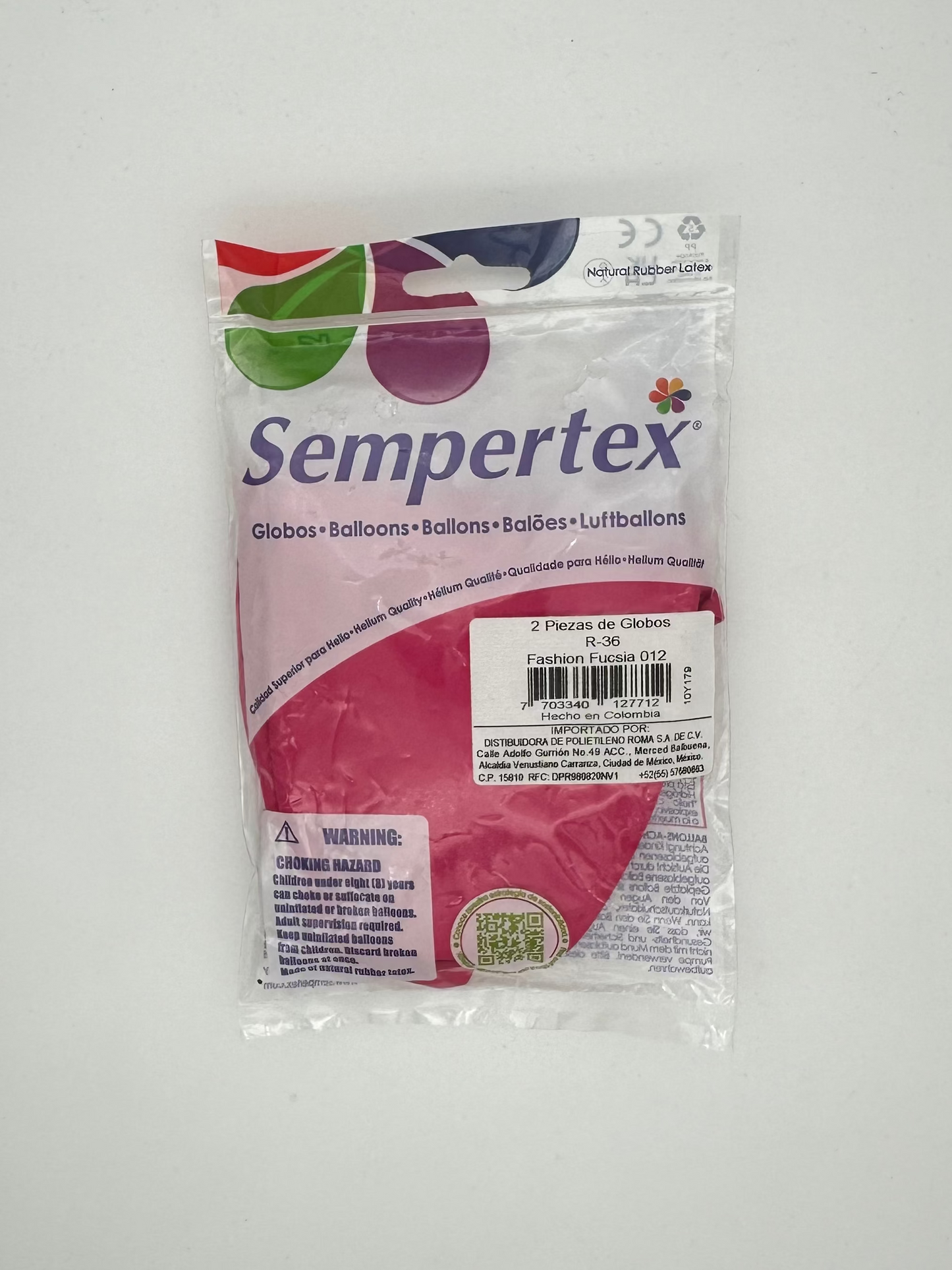Fashion Fucsia 36" (Bolsa 2pzs) Sempertex