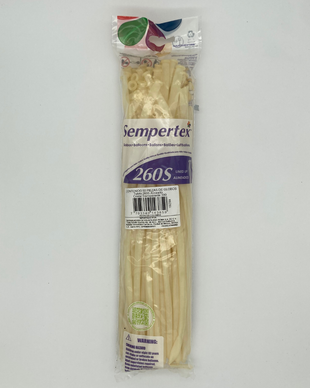 Cristal Transparente T260 (Bolsa 50pzs) Sempertex