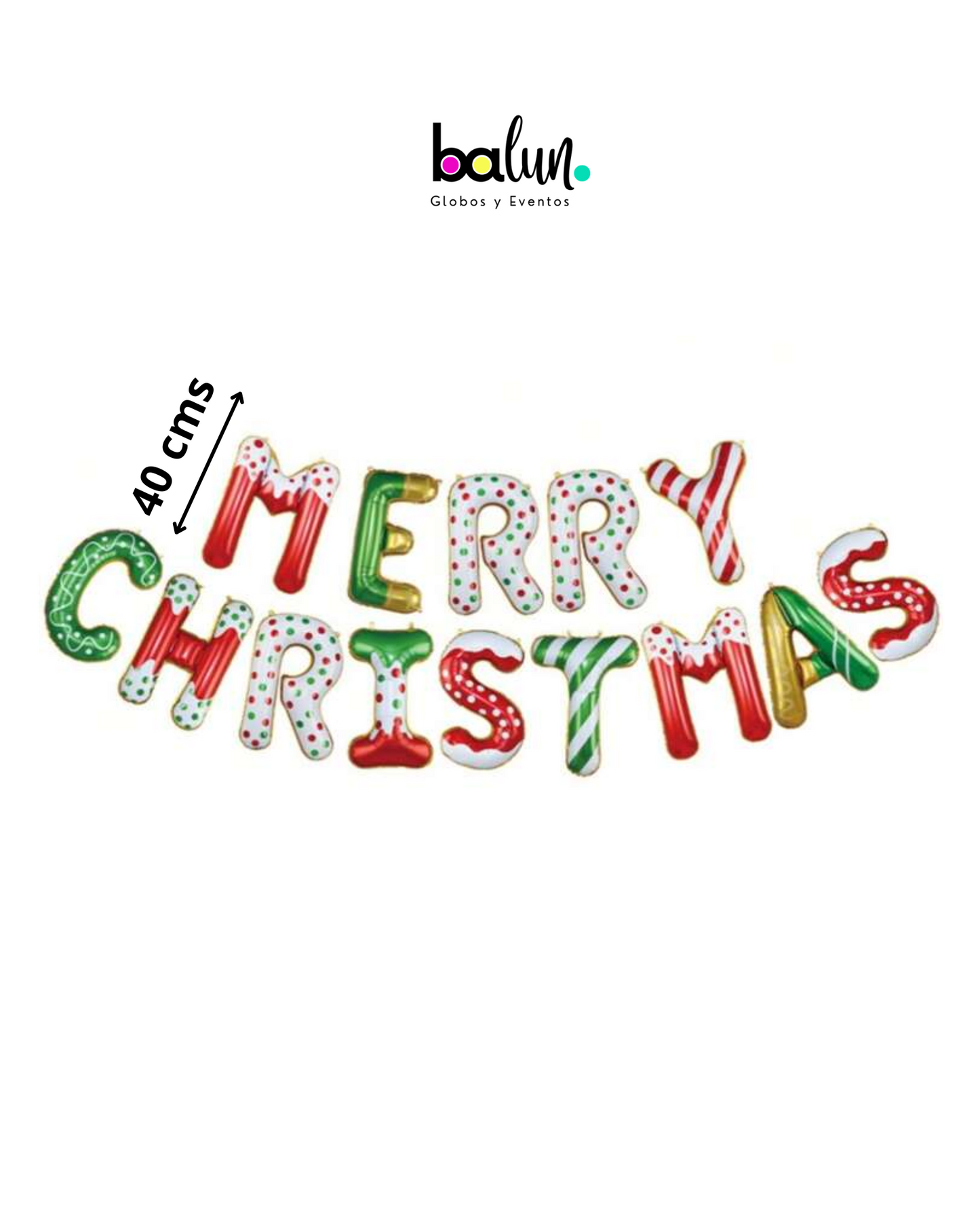 Banner Globo Merry Christmas Galleta