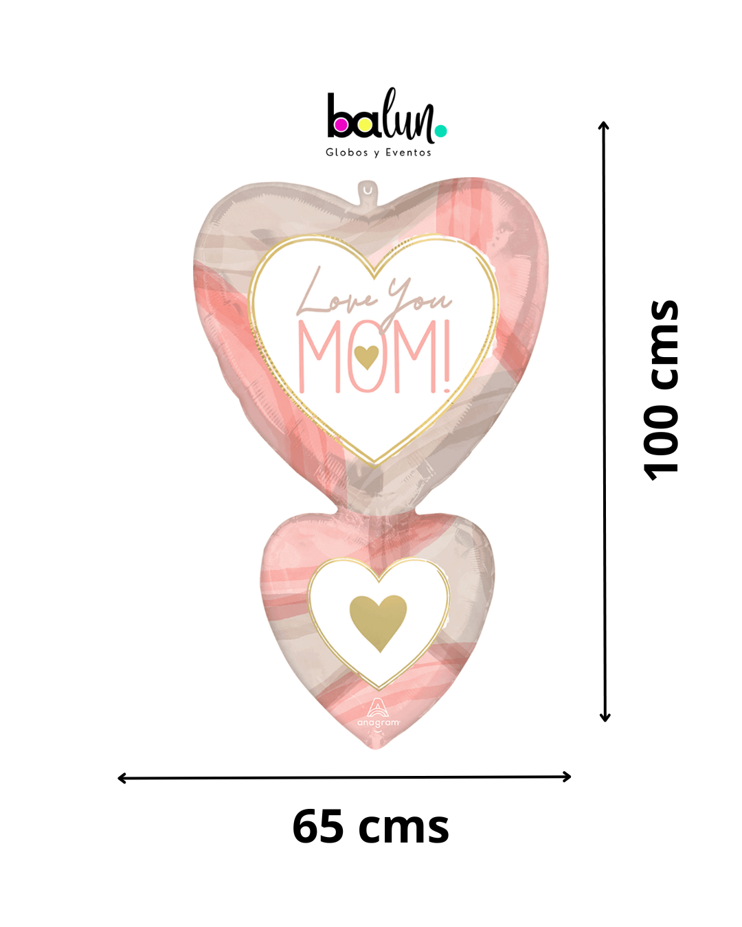 Cutout Collage Mom Hearts Anagram