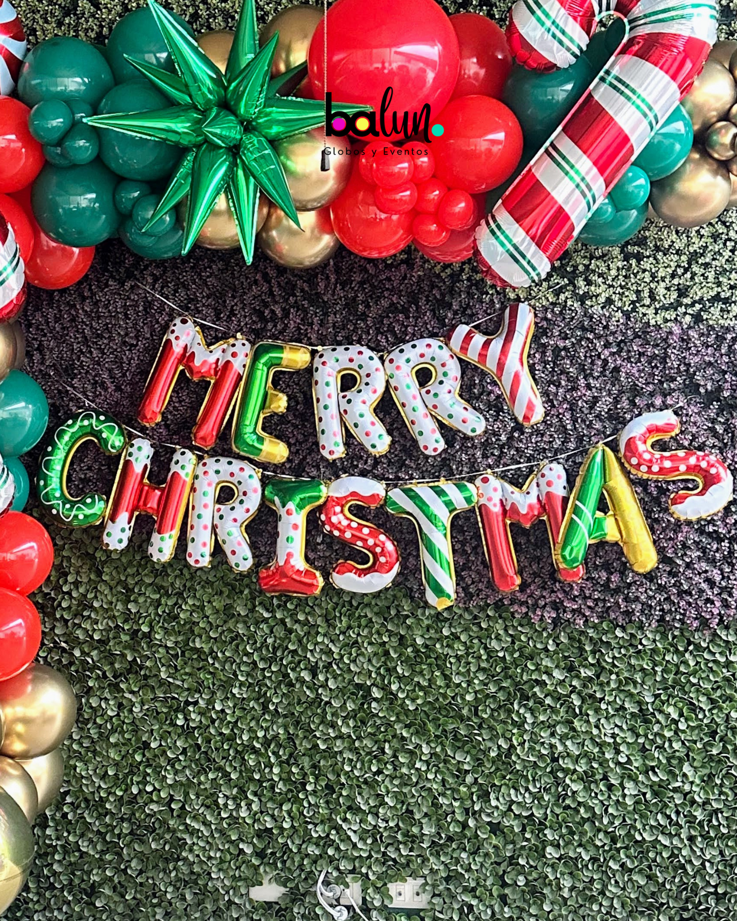 Banner Globo Merry Christmas Galleta