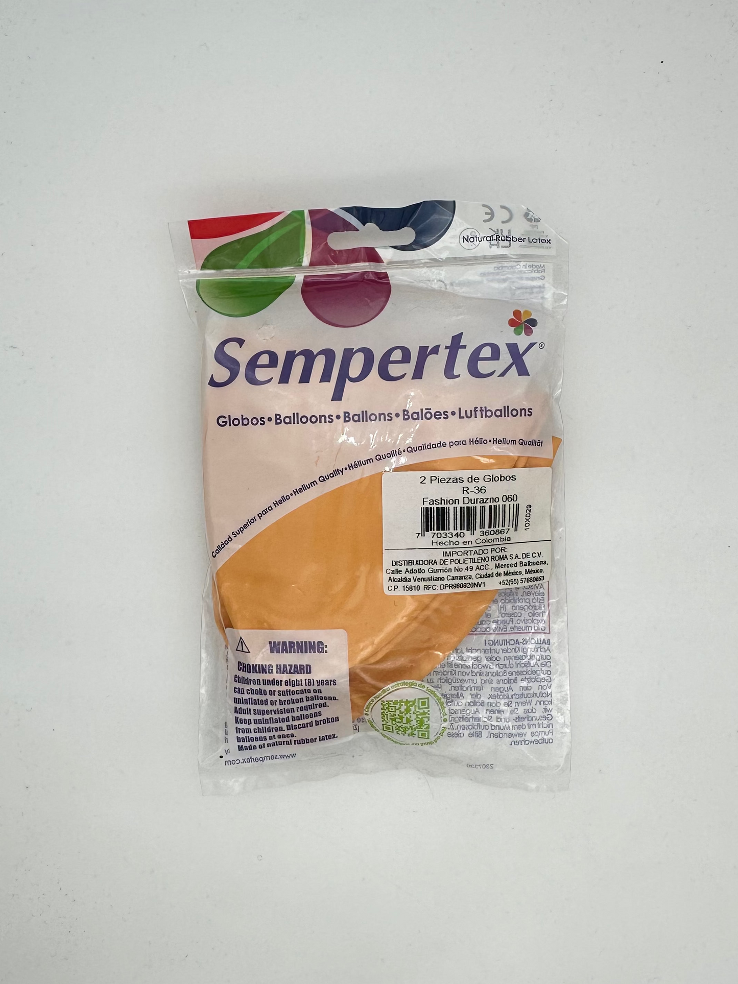 Fashion Durazno 36" (Bolsa 2pzs) Sempertex