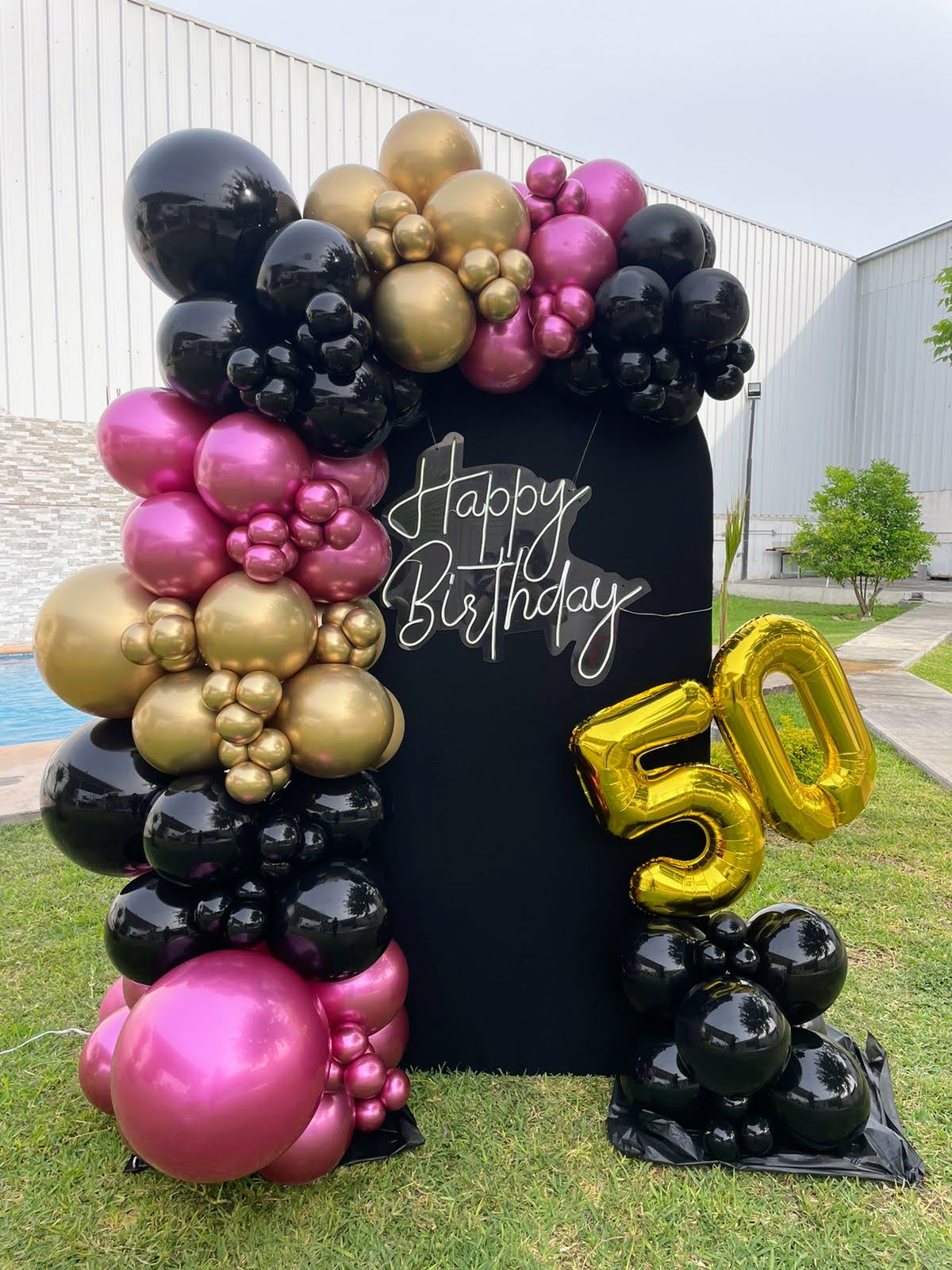 Mampara con Números de Globo 50