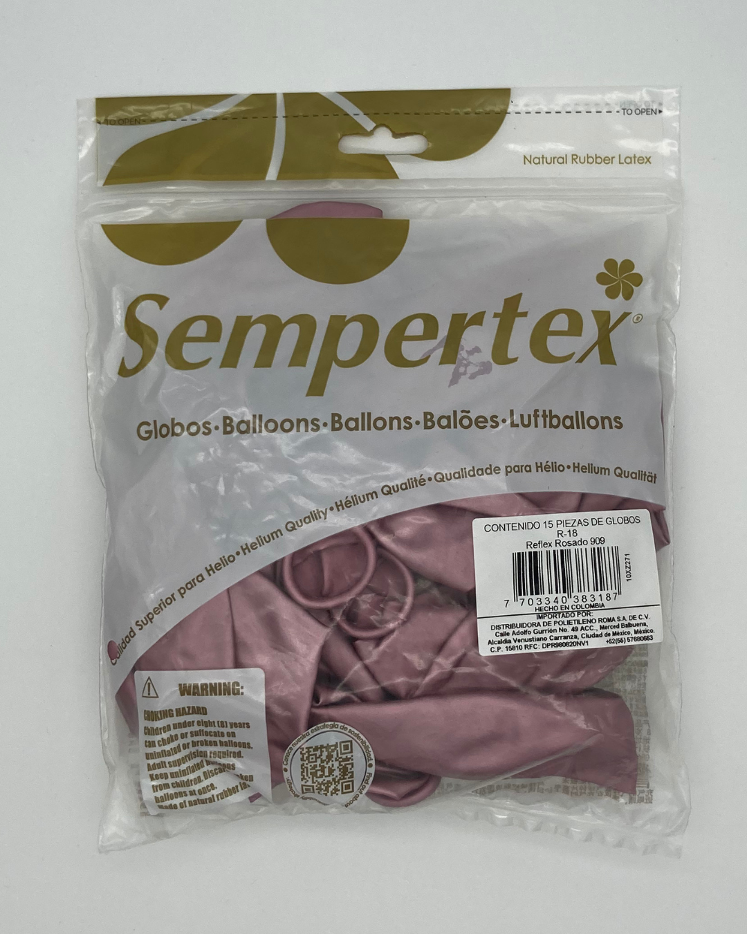 Reflex 18" Sempertex (Bolsa 15pzs)