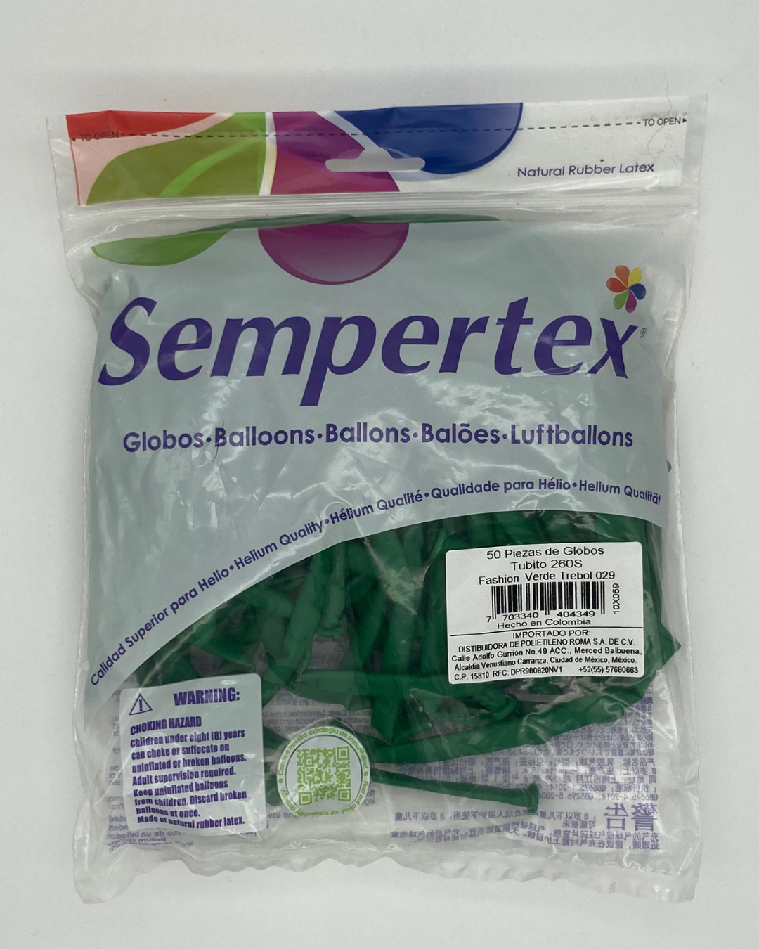 Fashion Verde Trébol T260 (Bolsa 50pzs) Sempertex