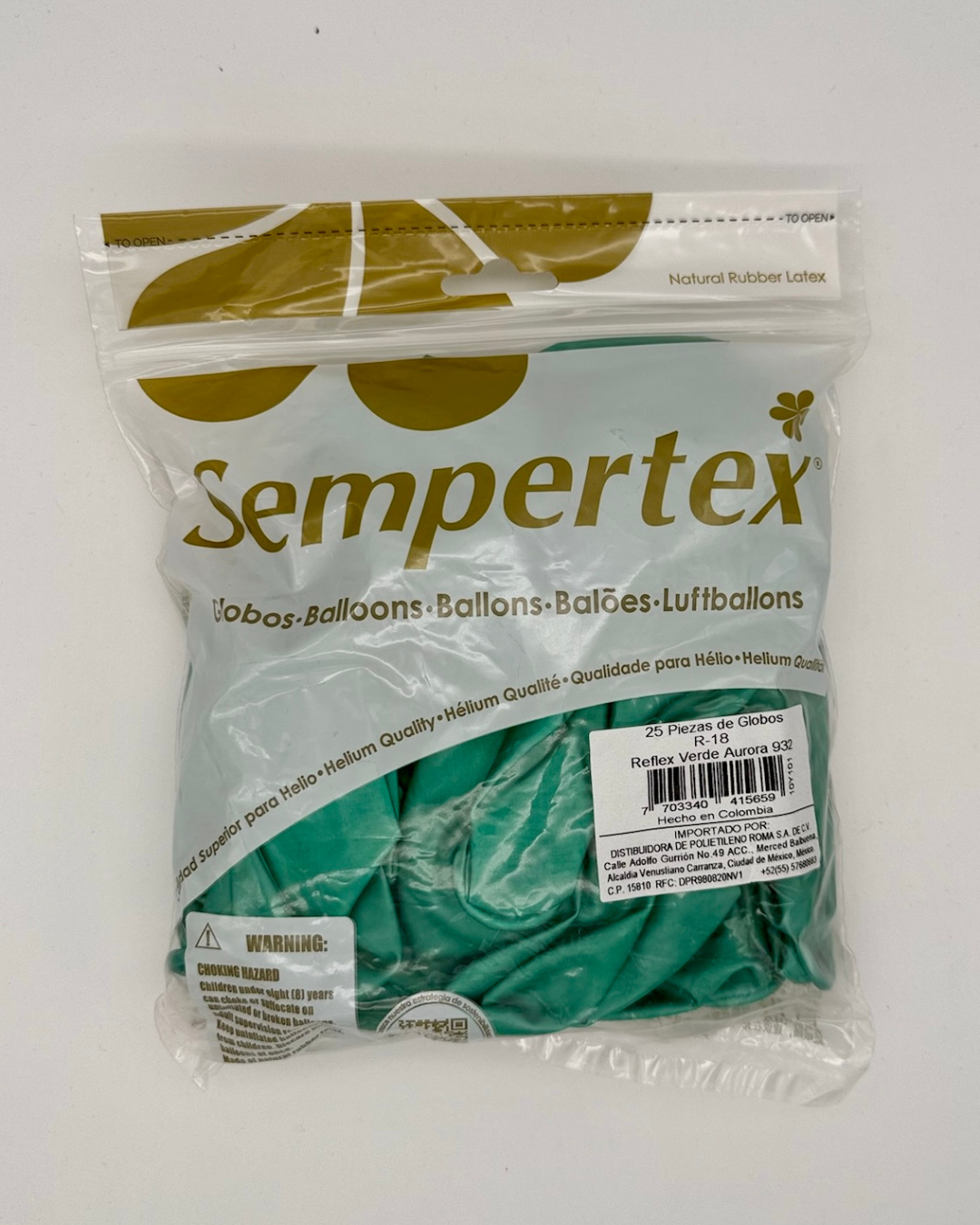 Reflex 18" Sempertex (Bolsa 25pzs)