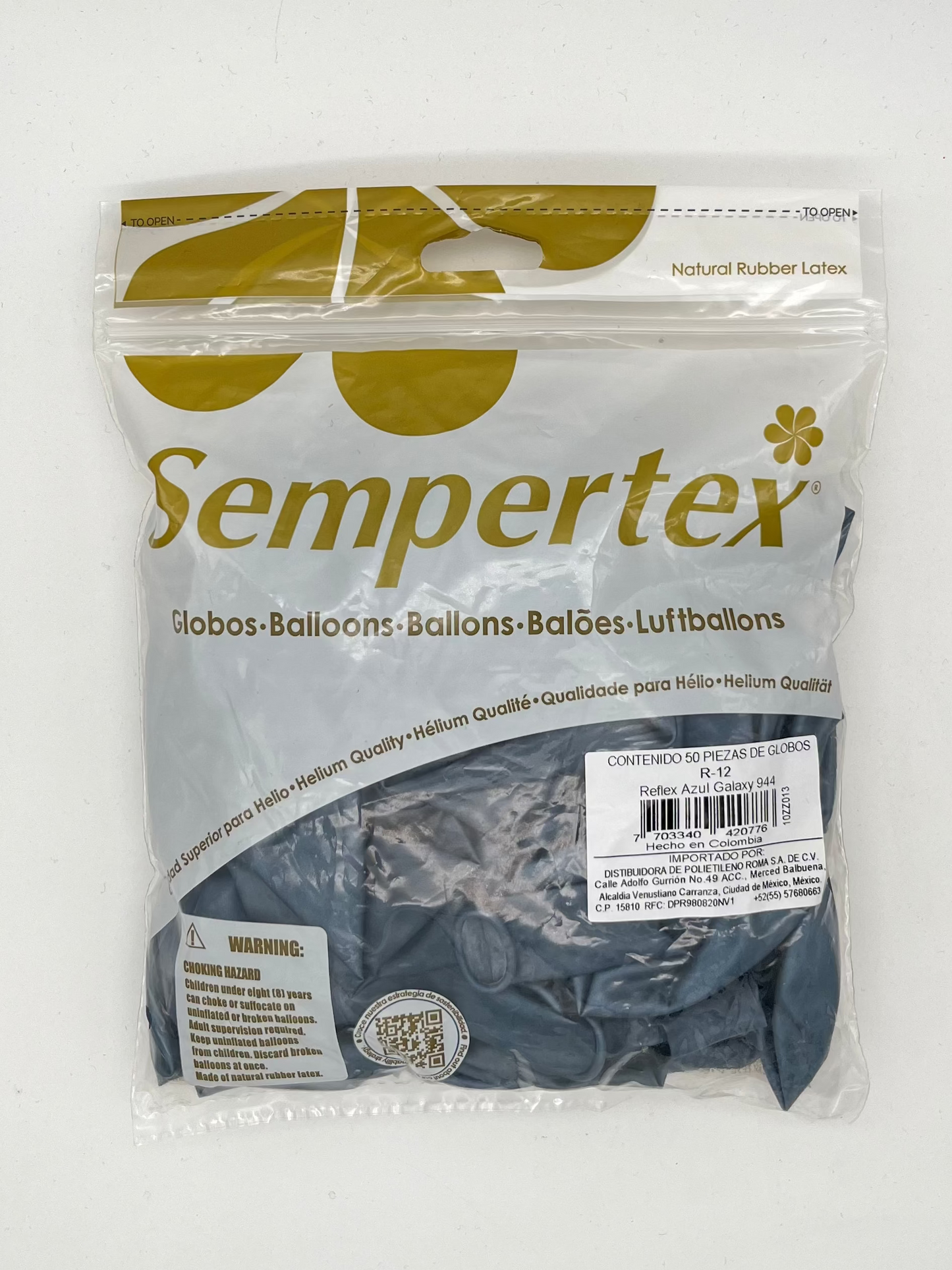 Reflex Azul Galaxy 12" (Bolsa 50pzs) Sempertex