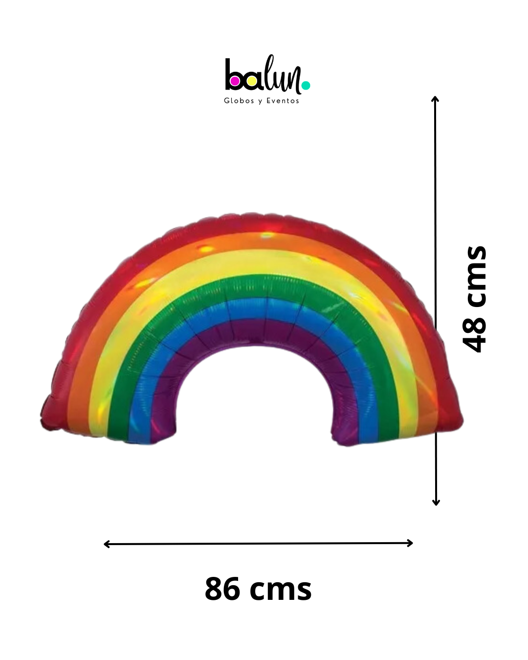 Arcoíris Iridiscente 28" Anagram