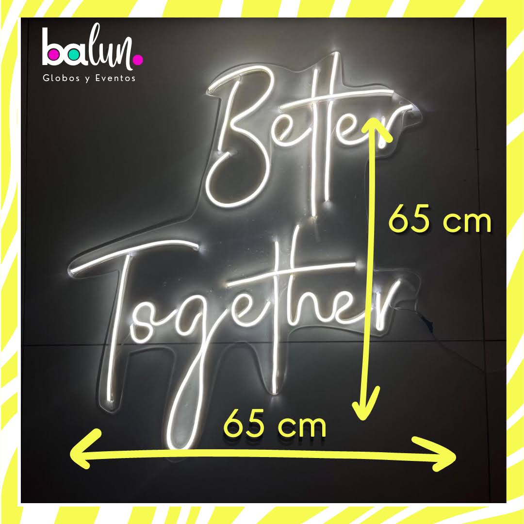 "Better Together" Chico (Renta Letrero Neón)