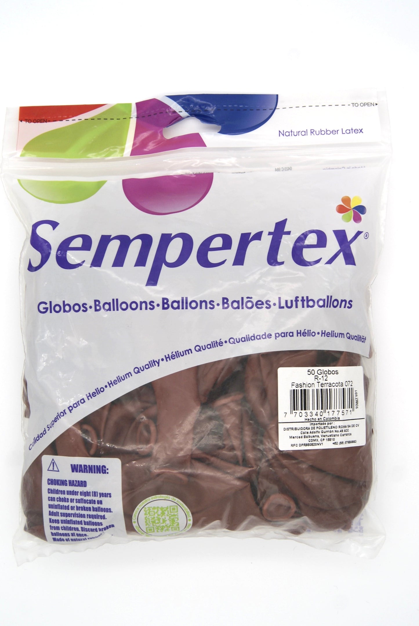Fashion Terracota 12" (Bolsa 50pzs) Sempertex