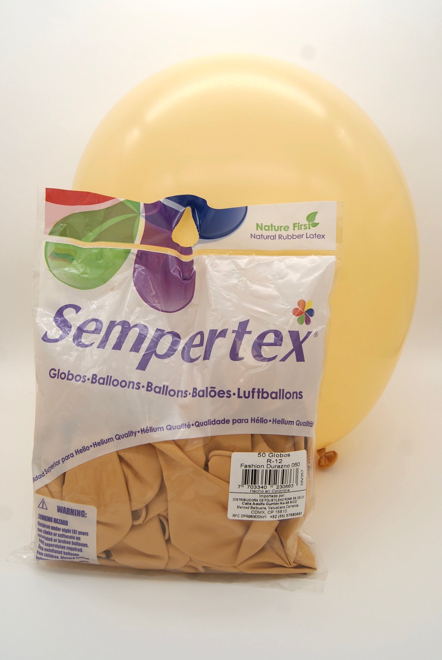 Fashion Durazno 12" (Bolsa 50pzs) Sempertex