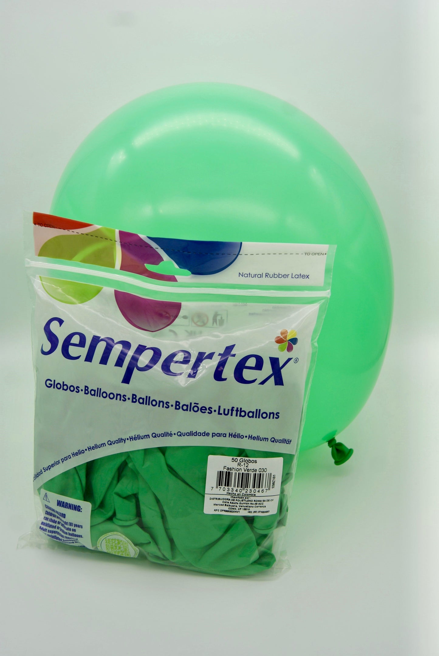 Fashion Verde 12" (Bolsa 50pzs) Sempertex