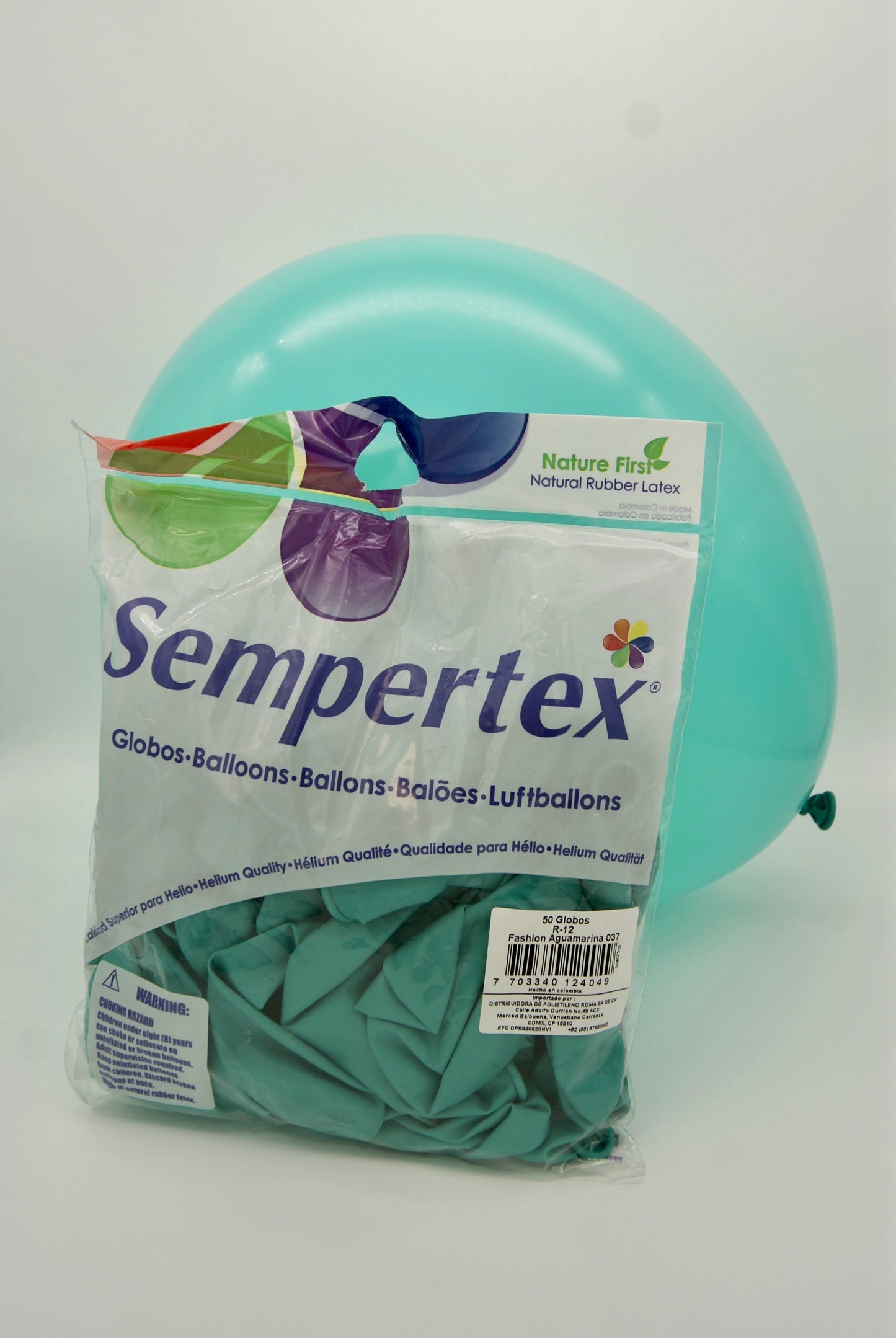Fashion Aguamarina 12" (Bolsa 50pzs) Sempertex