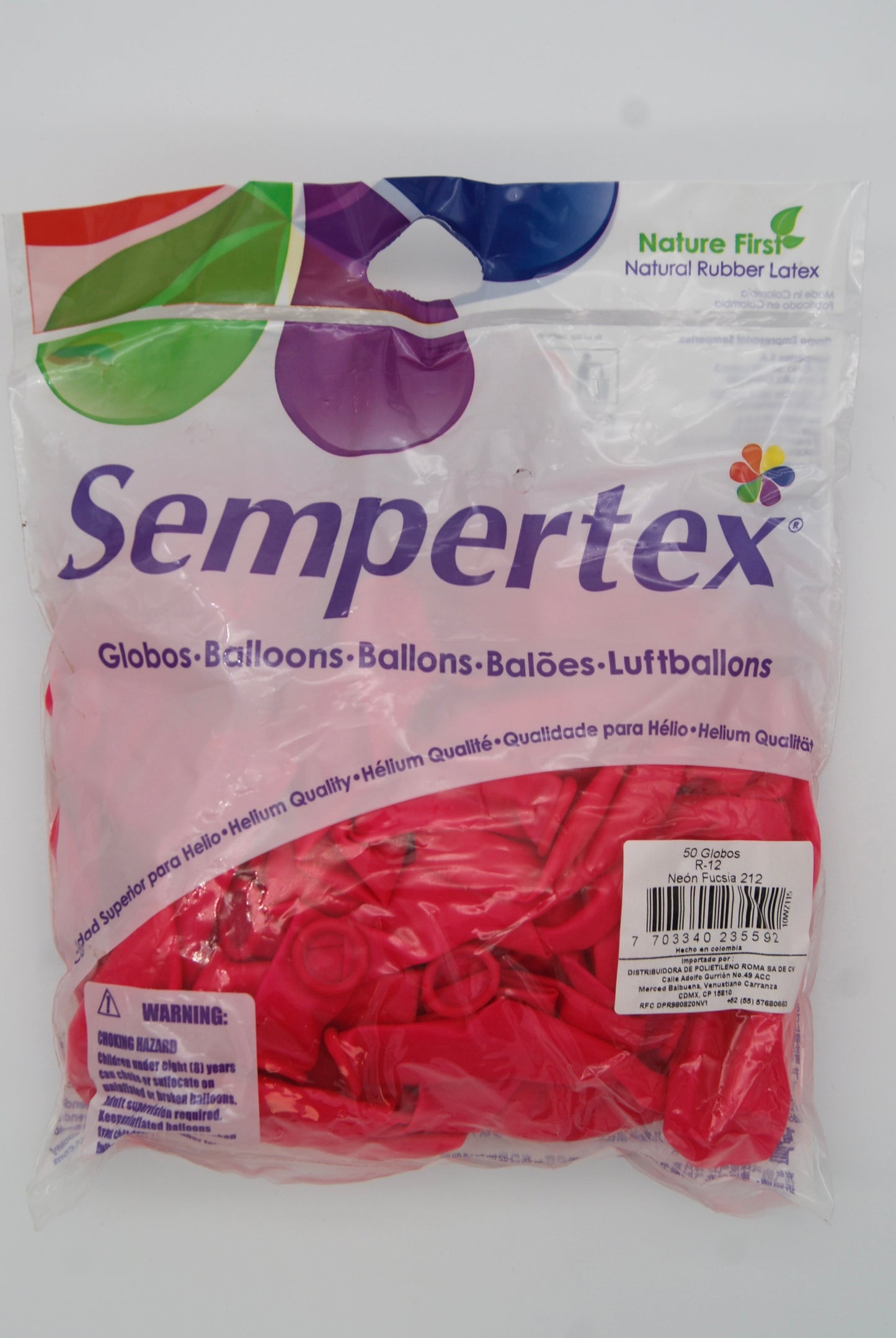 Neon Fucsia 12" (Bolsa 50pzs) Sempertex