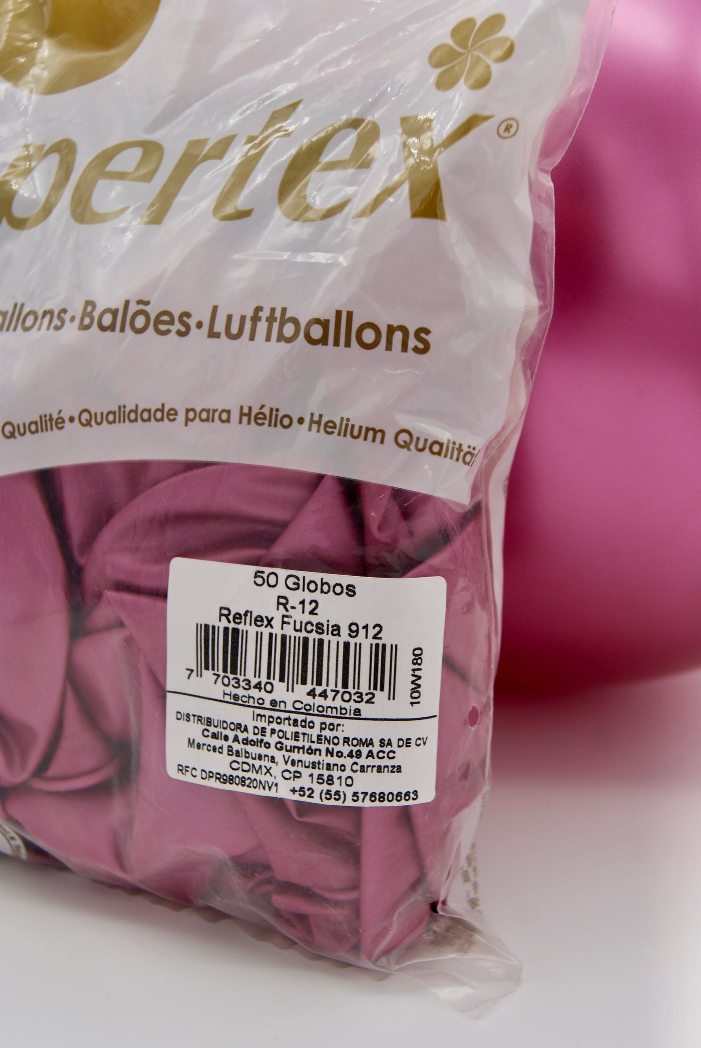Reflex Fucsia 12" (Bolsa 50pzs) Sempertex