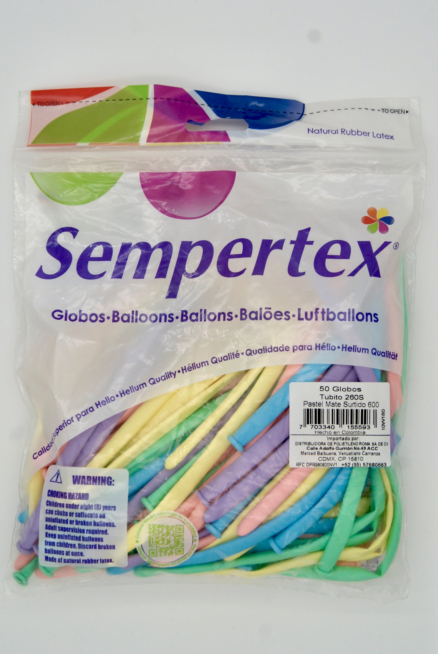 Pastel Mate T260 Sempertex (Bolsa 50pzs)