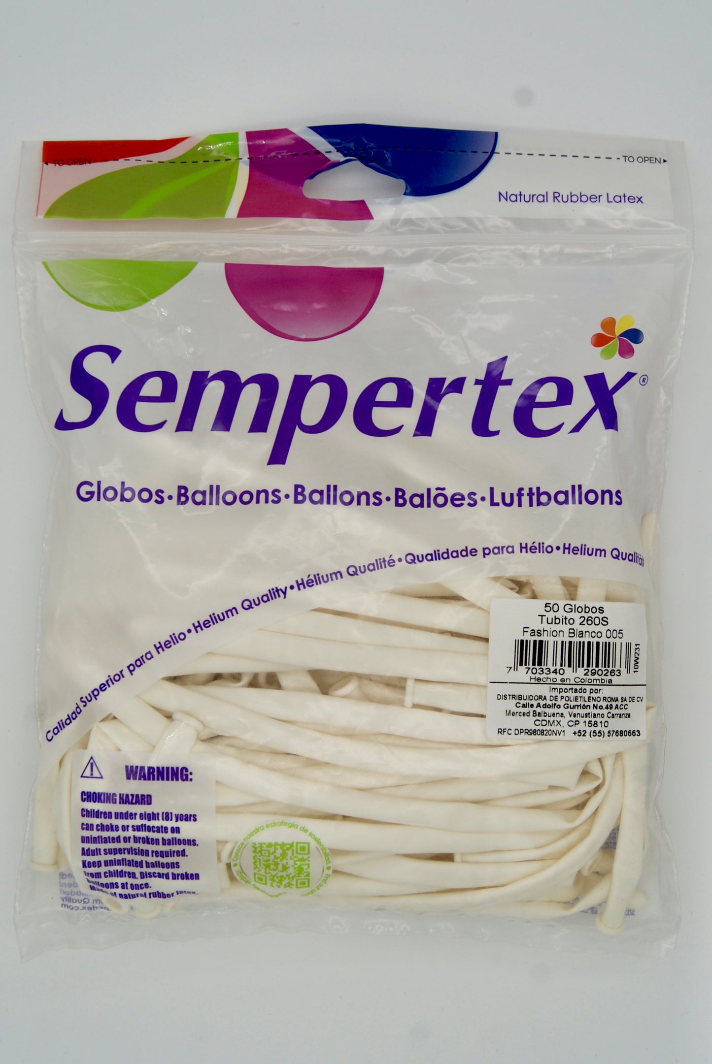 Fashion Blanco T260 (Bolsa 50pzs) Sempertex