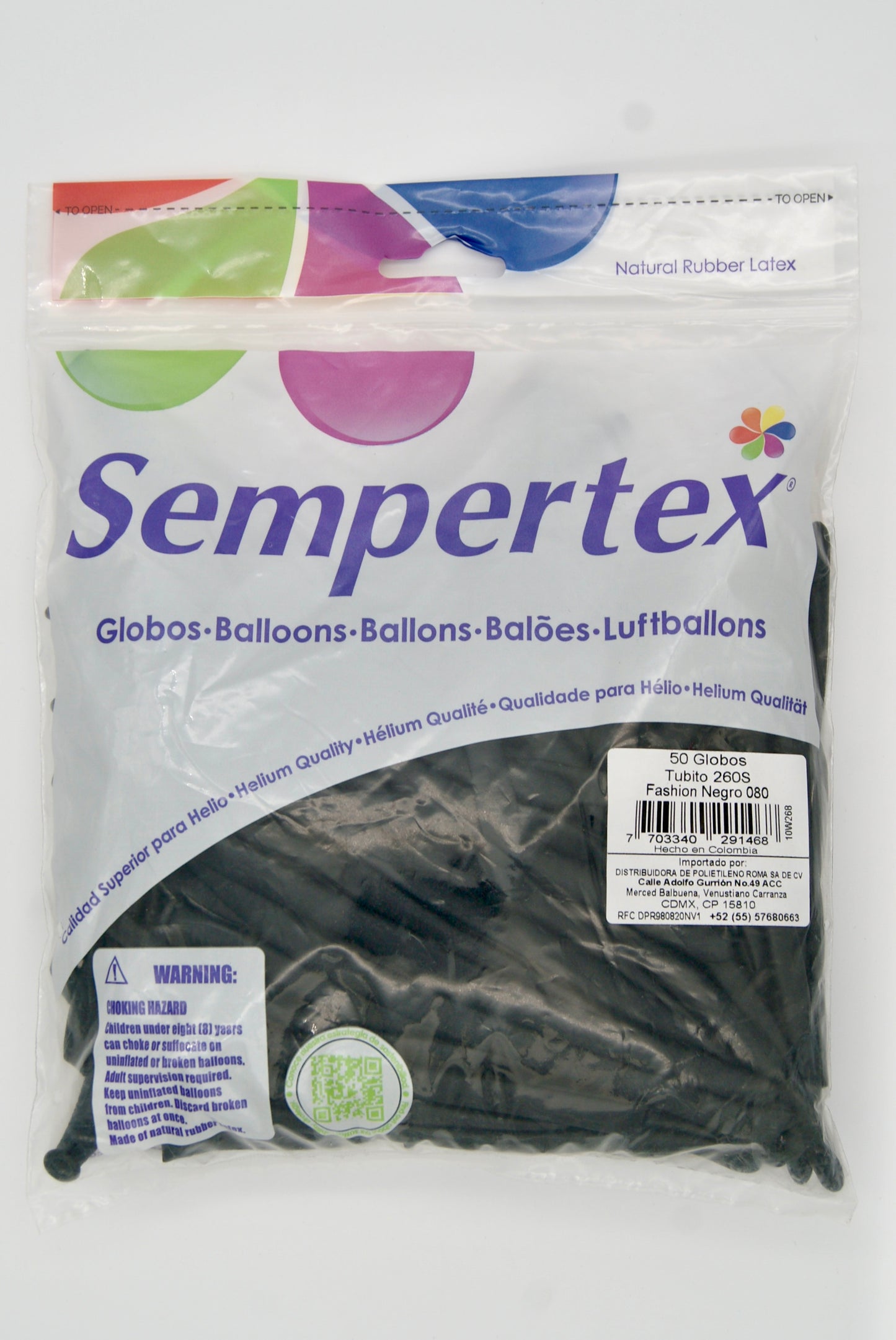 Fashion Negro T260 (Bolsa 50pzs) Sempertex