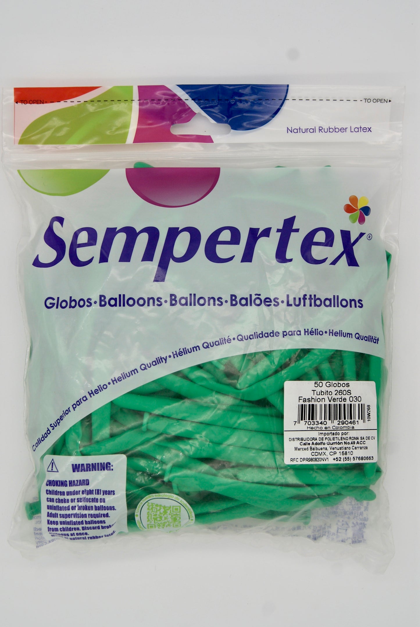 Fashion Verde T260 (Bolsa 50pzs) Sempertex