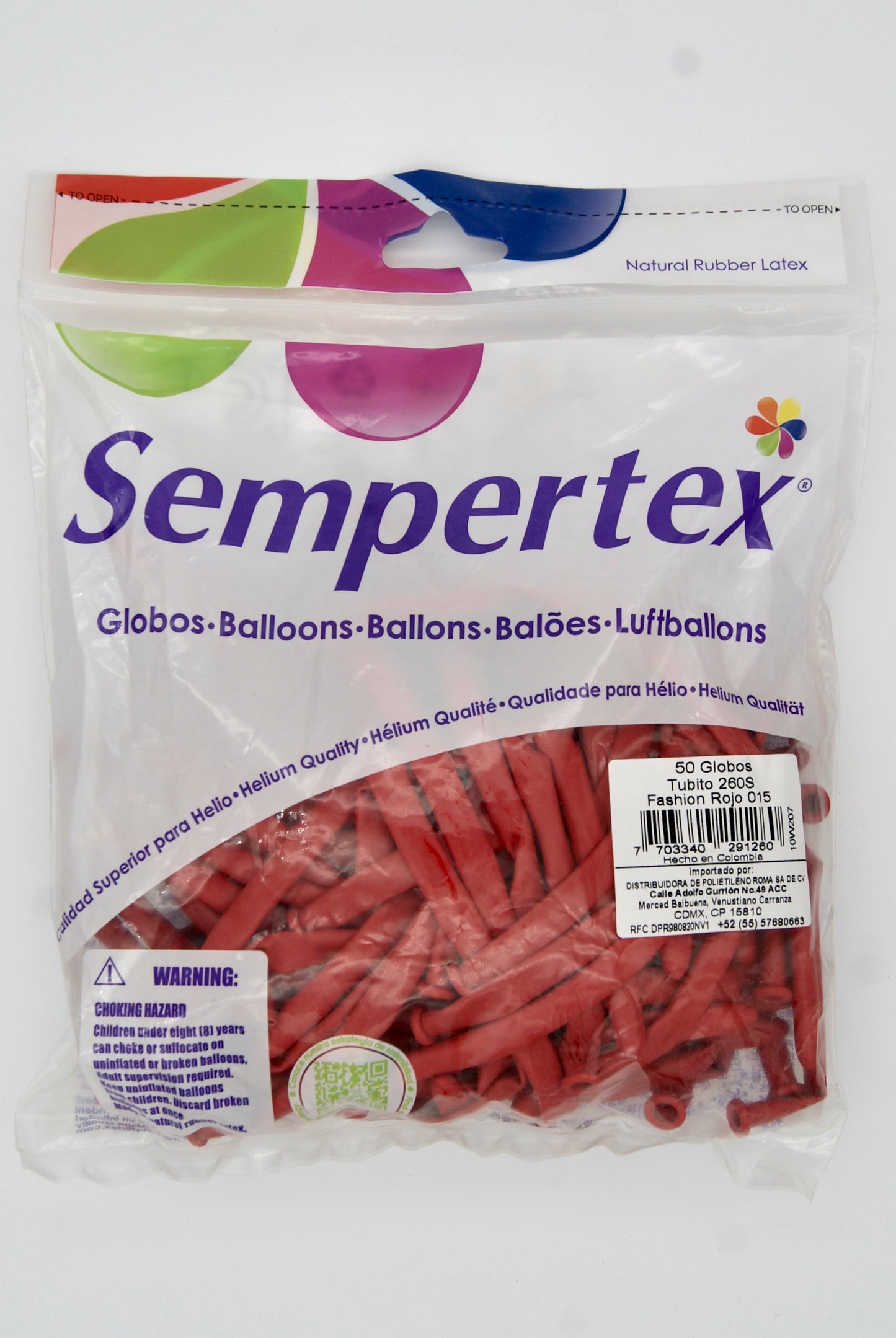 Fashion Rojo T260 (Bolsa 50pzs) Sempertex