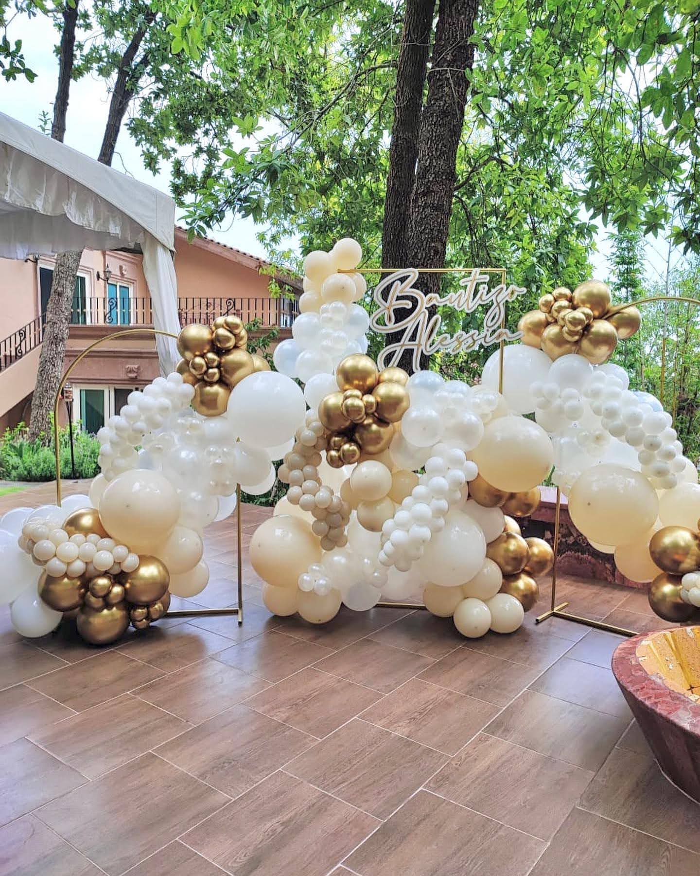 3 Mamparas con Globo Bautizo