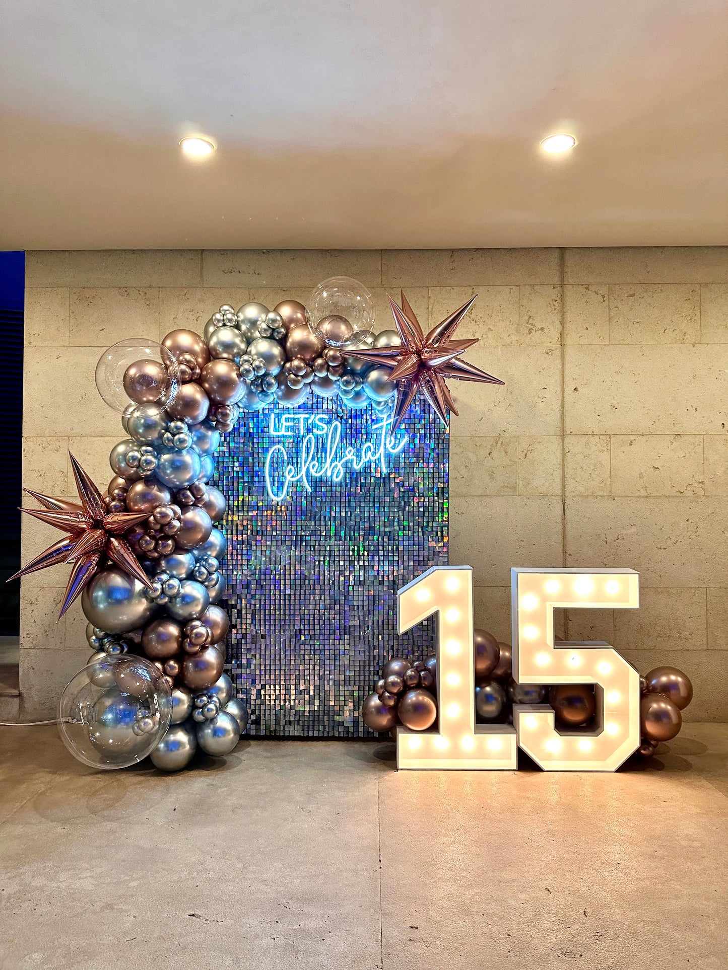 Shimmer + 2 Números Iluminados XV