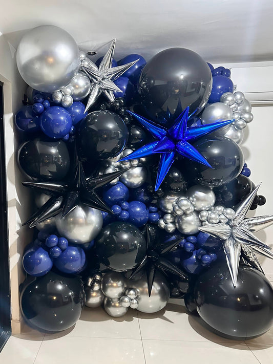 Pared de Globos + Estrellas