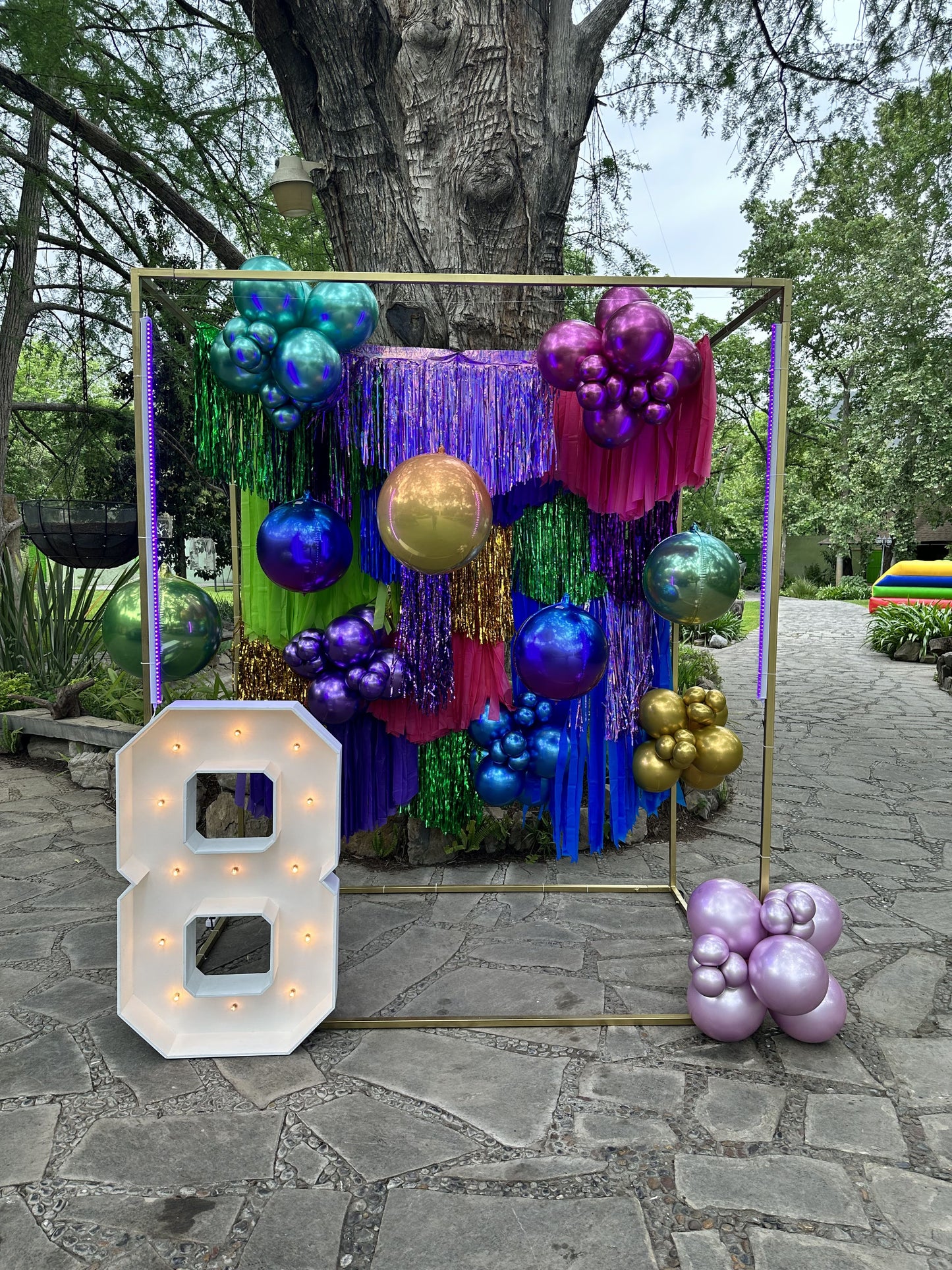 Cubo Mechas + Número Iluminado