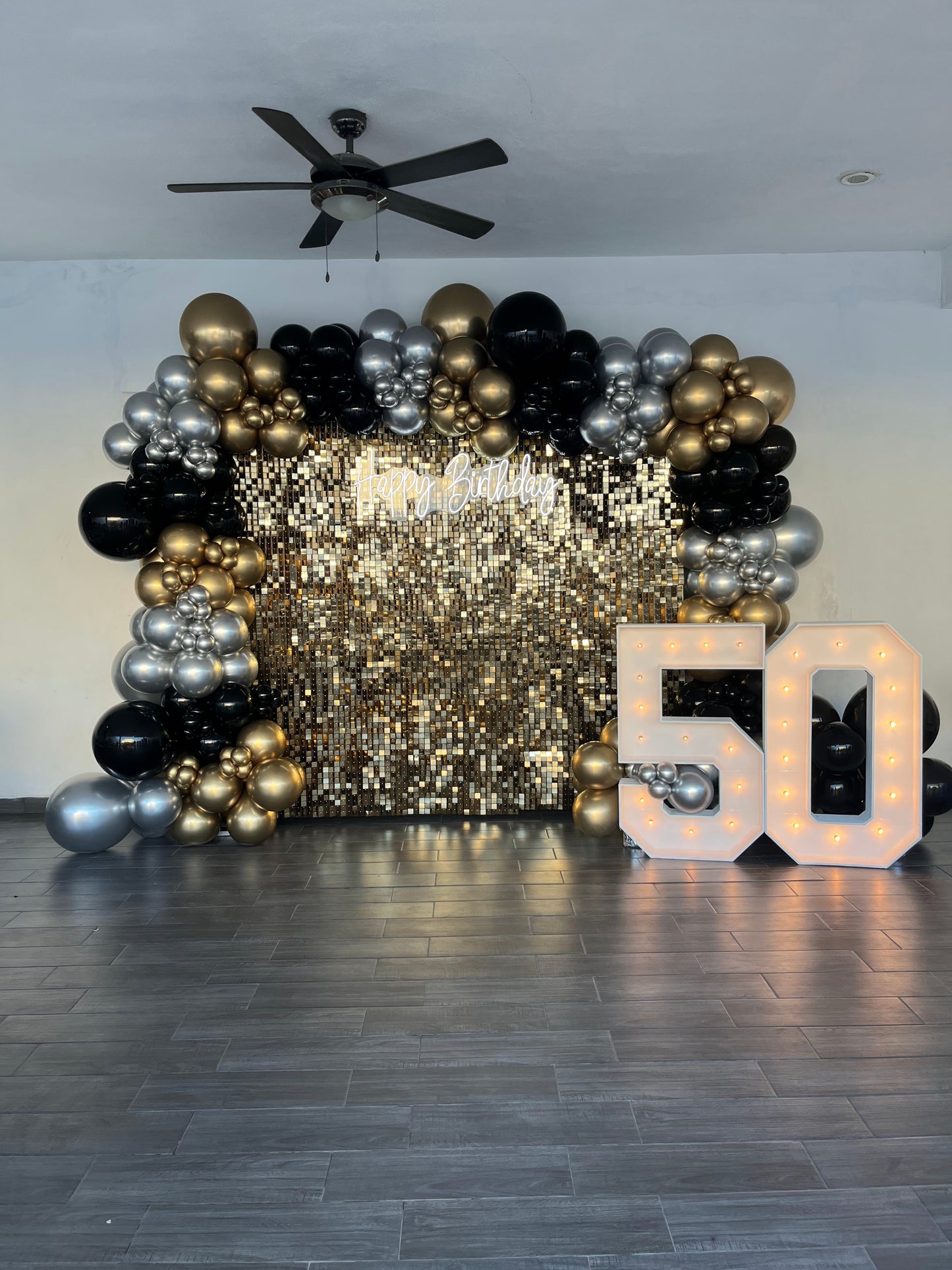 Shimmer Gold Cumpleaños 50