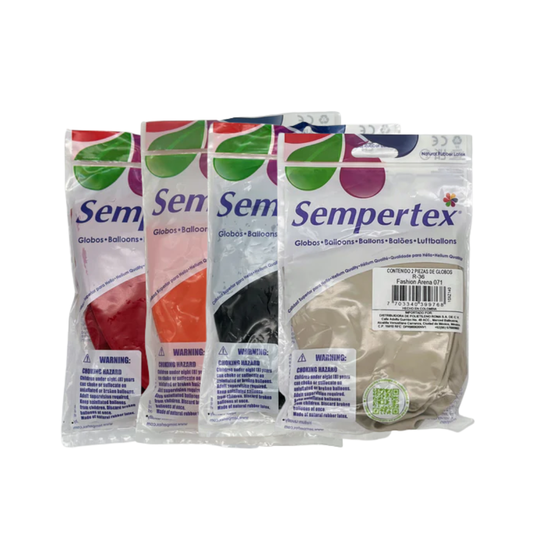 Fashion 36" Sempertex (Bolsa 2pzs)