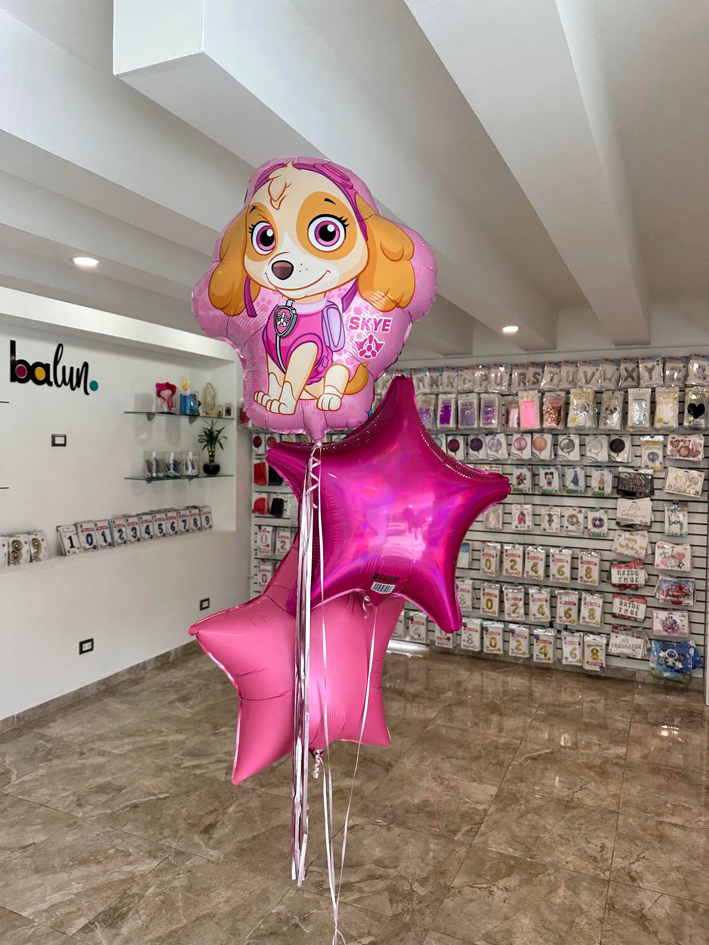 Skye Paw Patroll + 2 Estrellas Metálicas