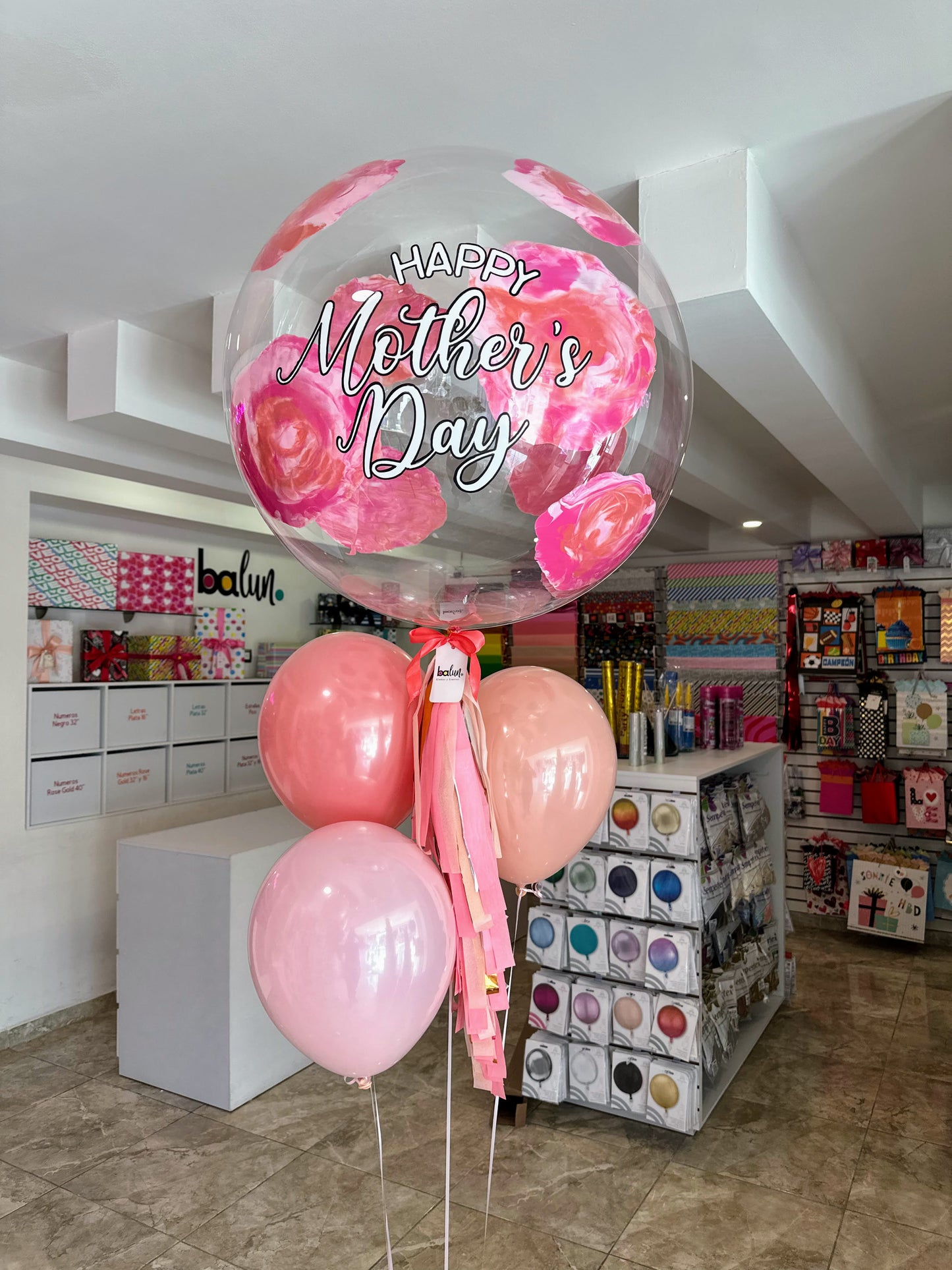 Globo Burbuja + 3 Látex