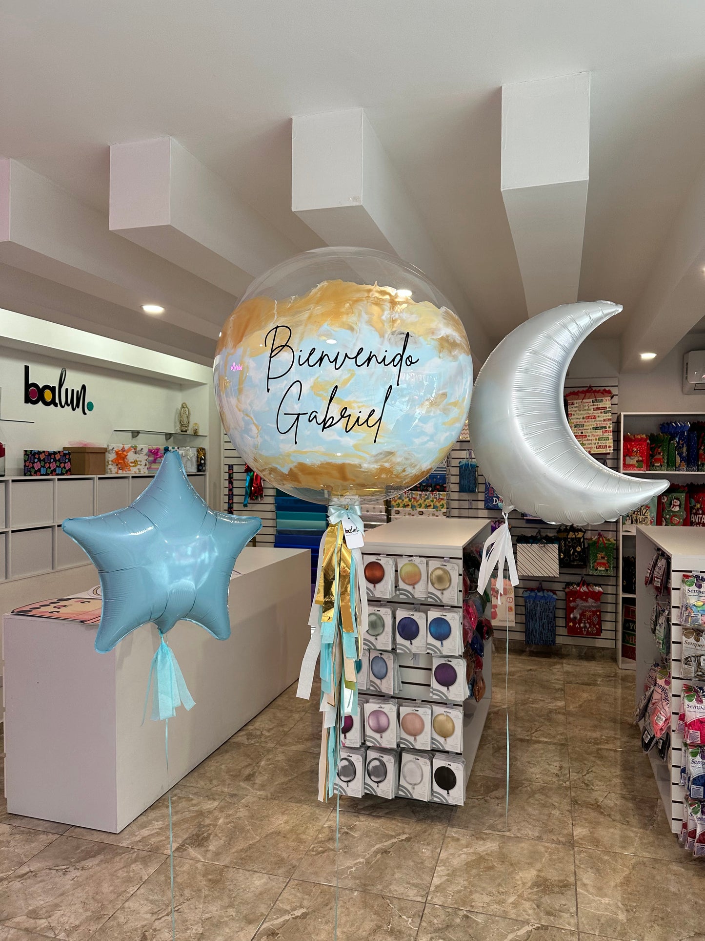 Globo Burbuja + 1 Estrella +1 Luna