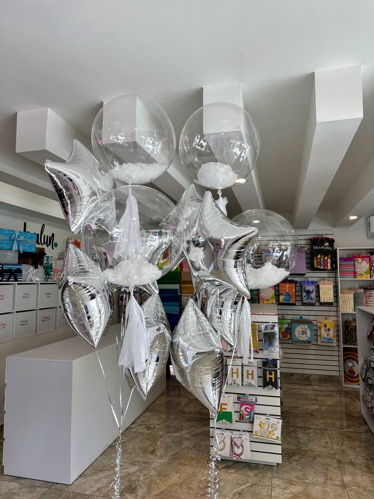 Ramilletes de Burbuja Mediana y Estrellas