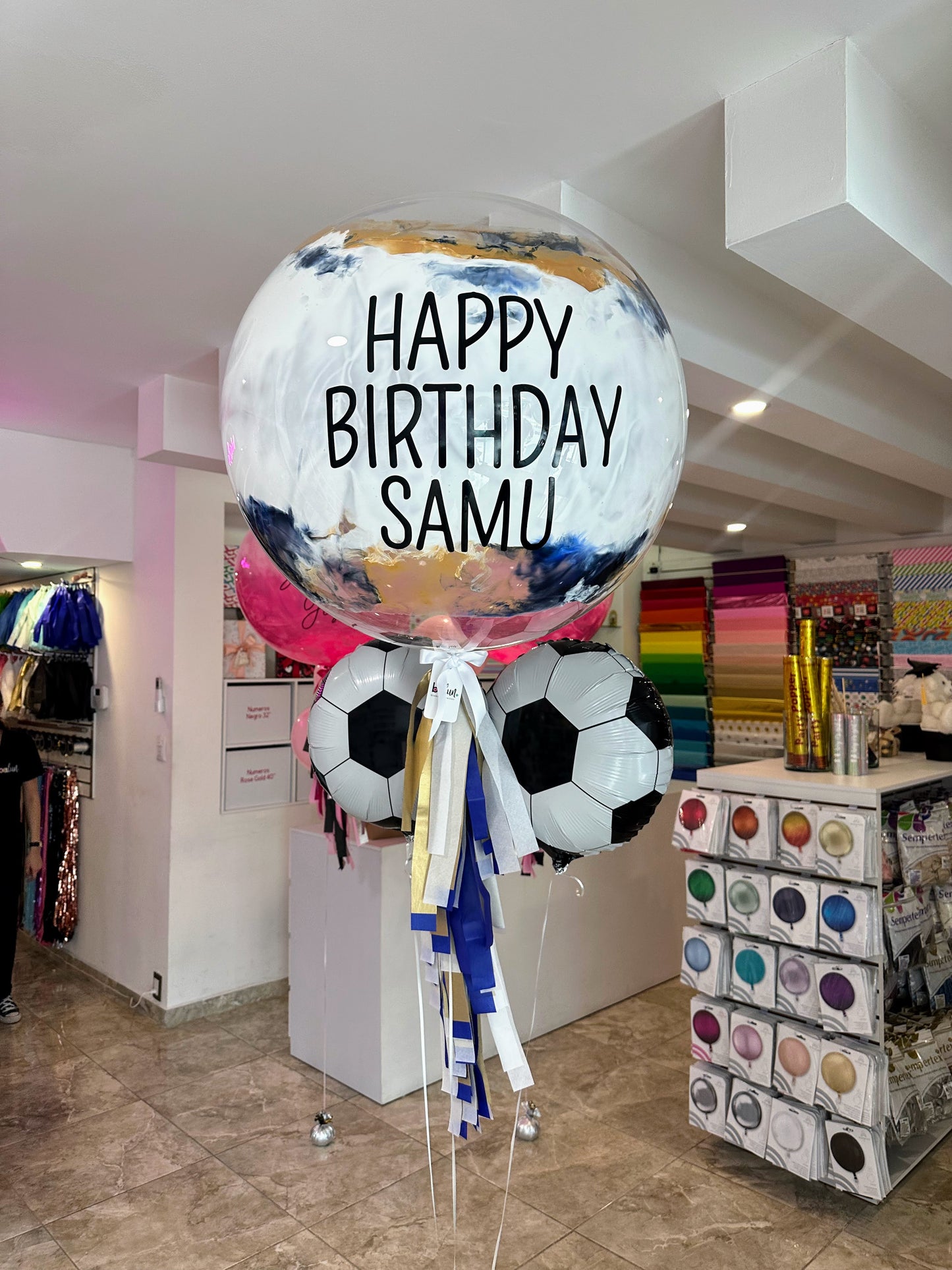 Globo Burbuja + 2 Balones de Fútbol Soccer