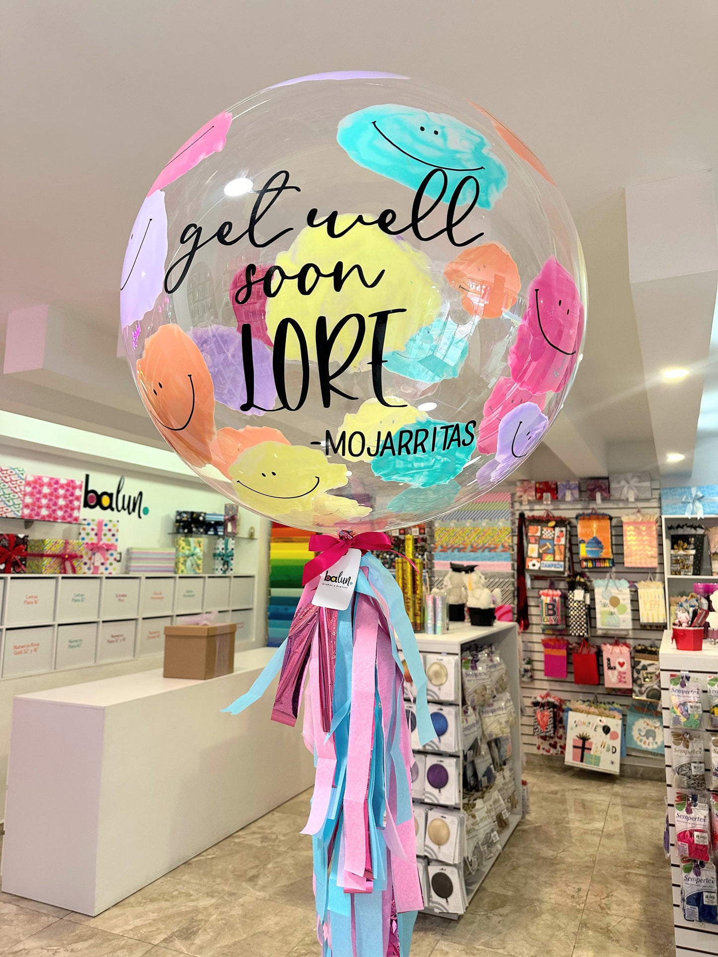 Globo Burbuja Smiley Faces