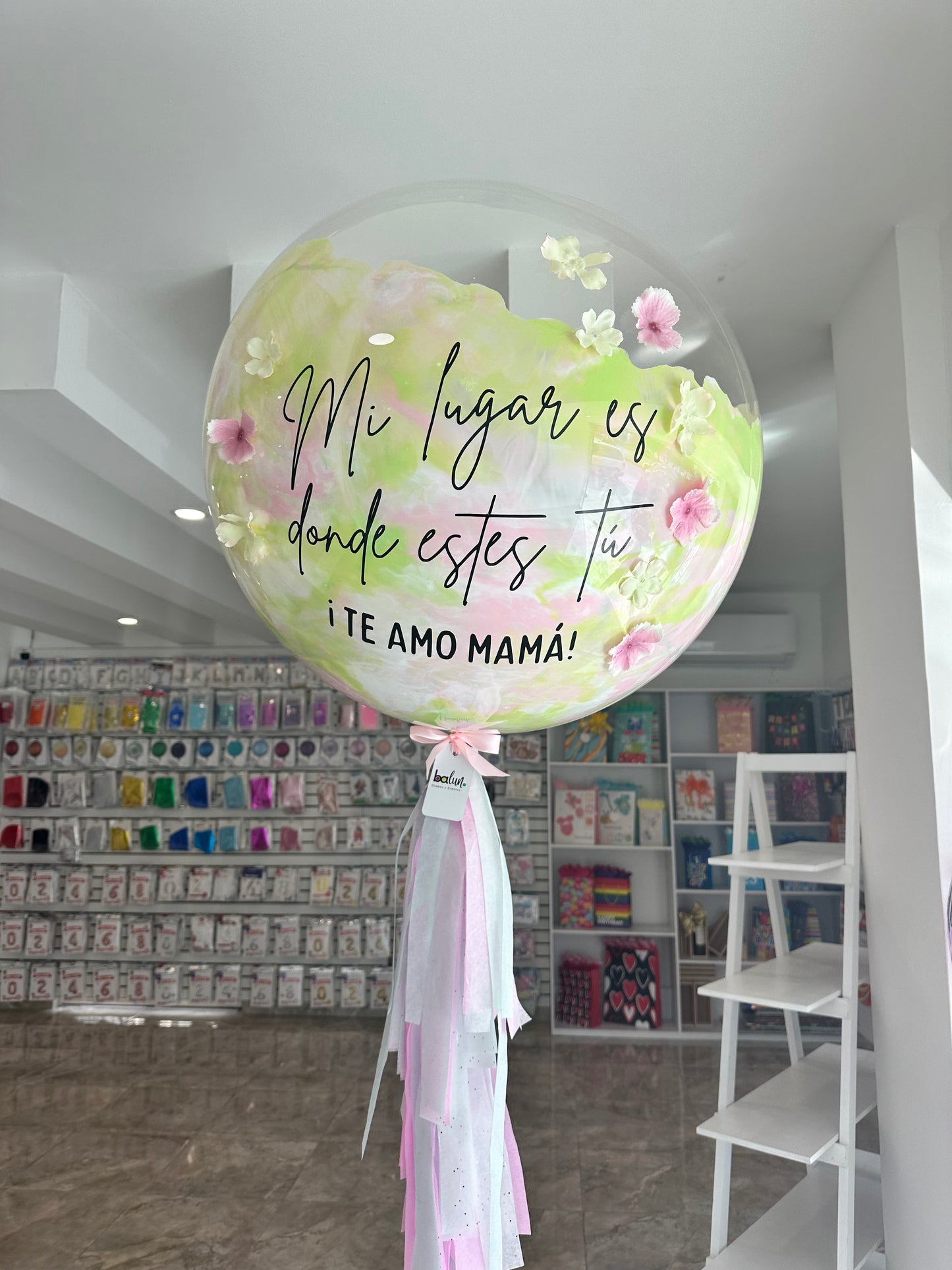 Globo Burbuja + Florecitas