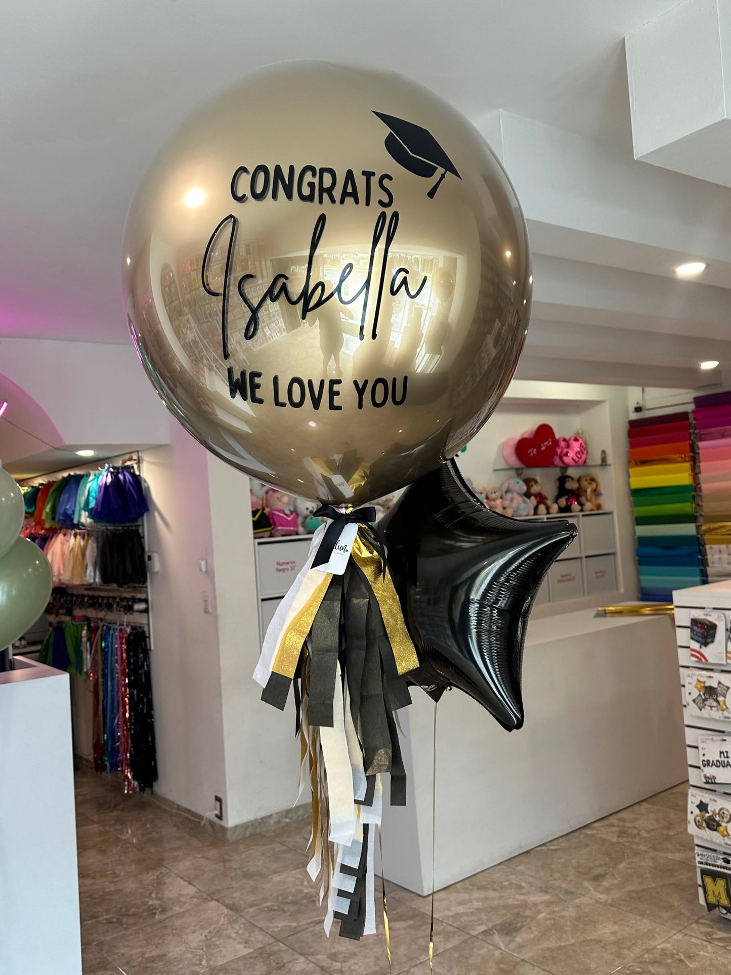 Globo Burbuja +1 Estrella Metálica