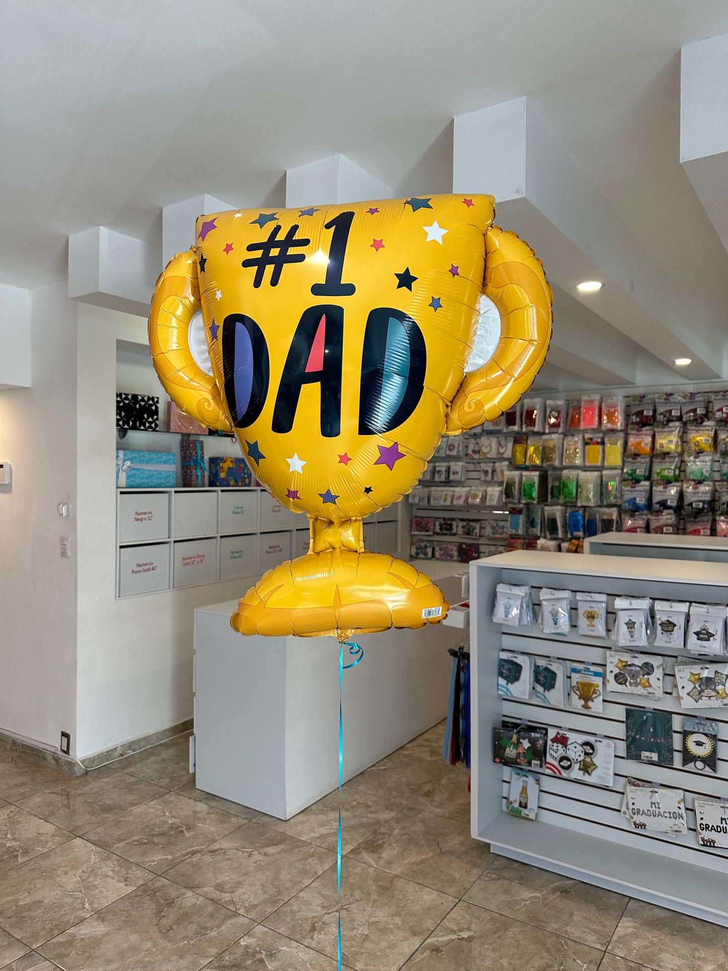 Trofeo #1 Dad con helio