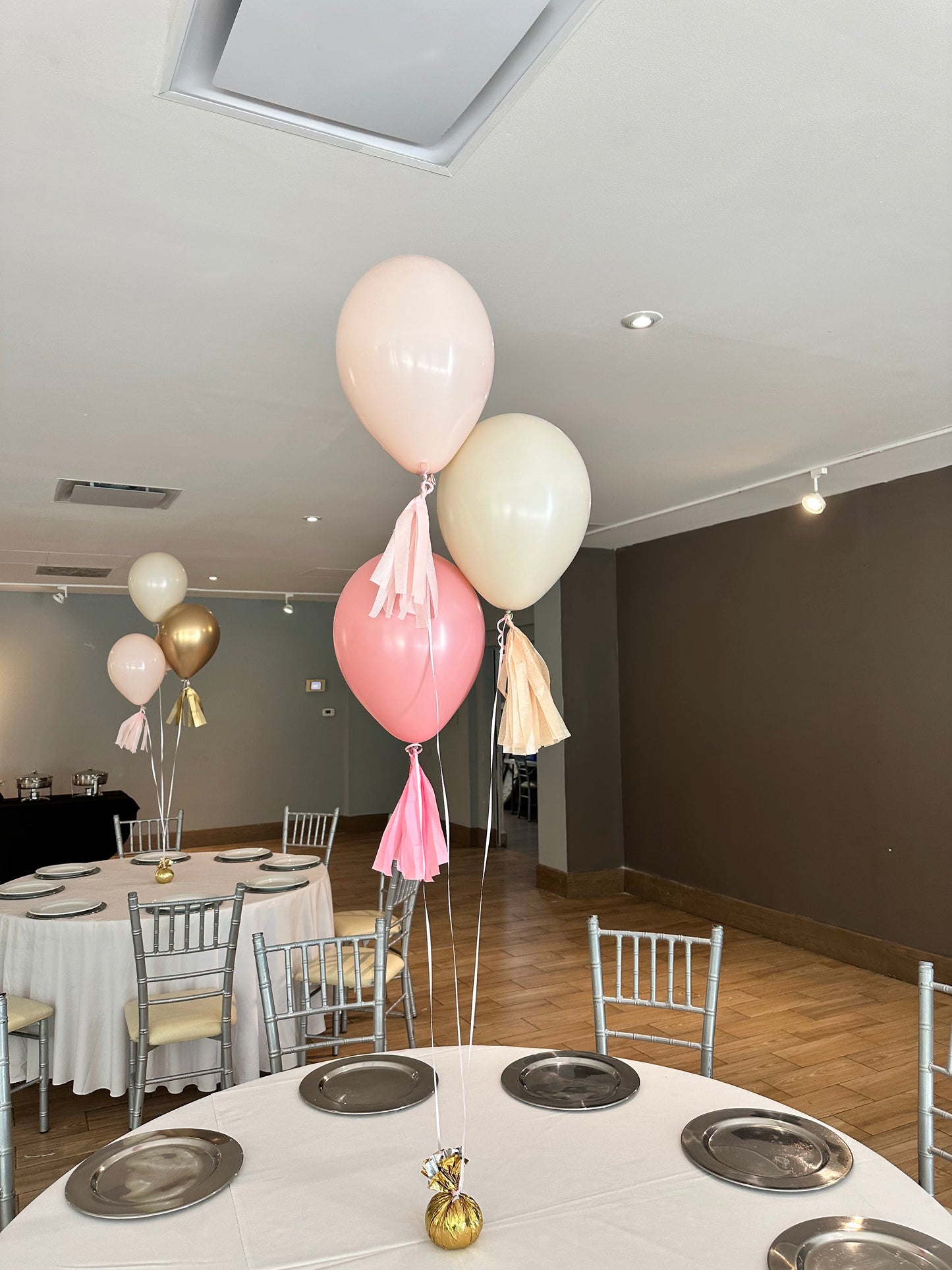 1 Ramillete de 3 Globos Látex Centro de Mesa