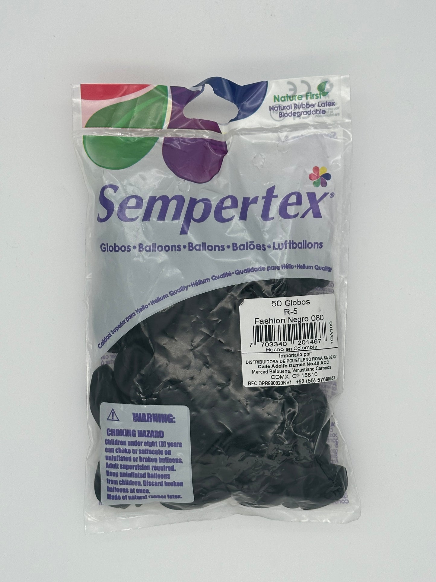Fashion Negro 5" (Bolsa 50pzs) Sempertex