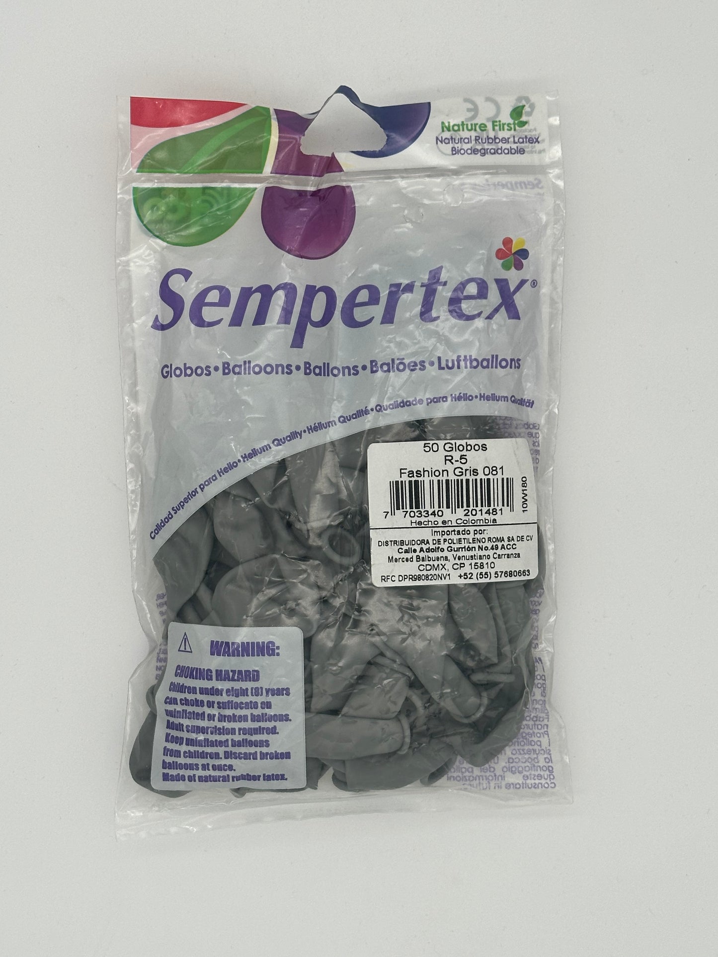 Fashion Gris 5" (Bolsa 50pzs) Sempertex