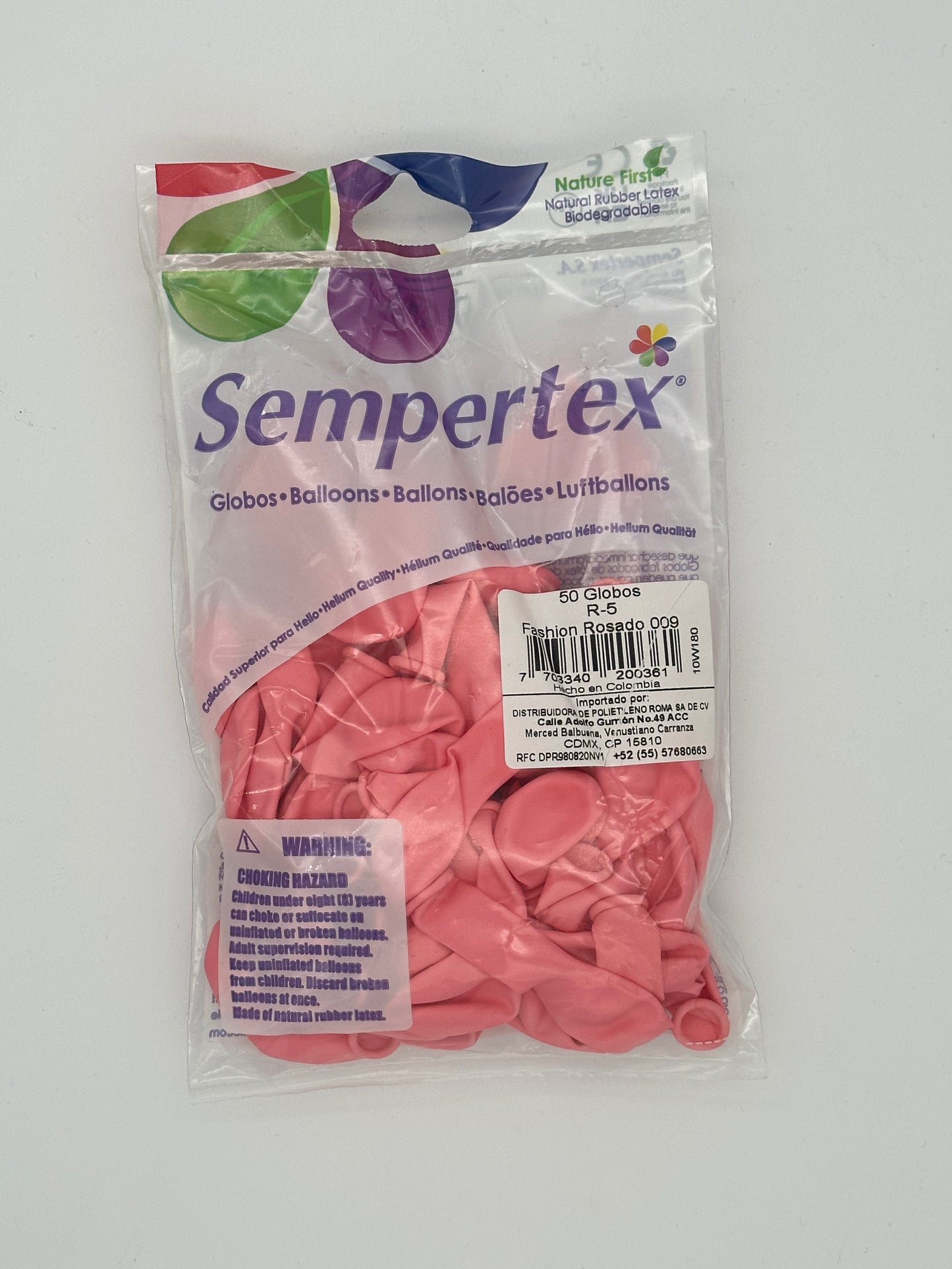 Fashion Rosado 5" (Bolsa 50pzs) Sempertex