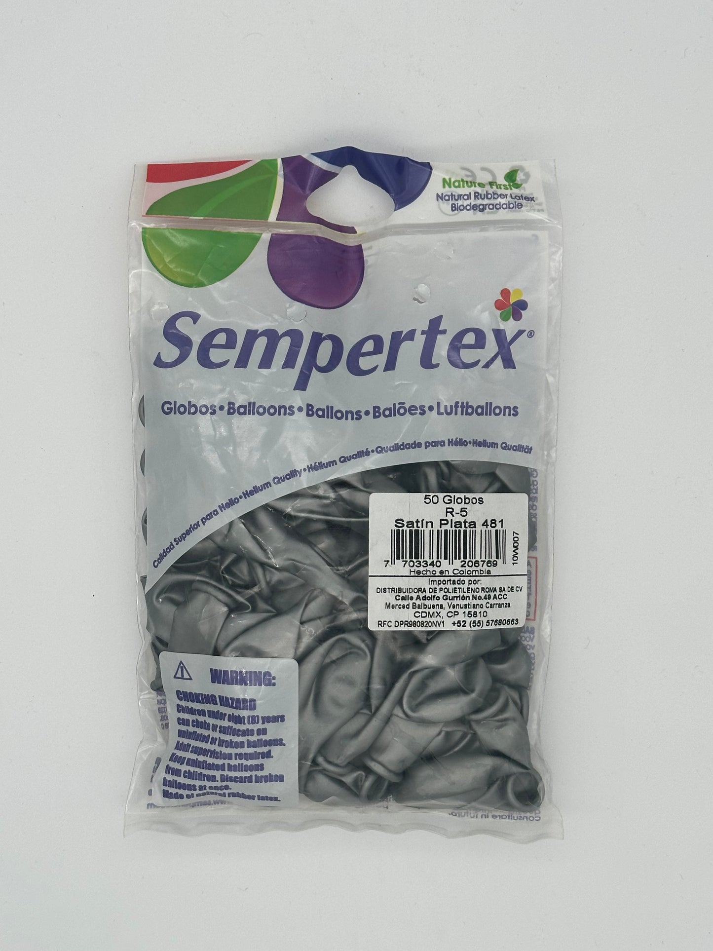 Satín 5" Sempertex (Bolsa 50pzs)