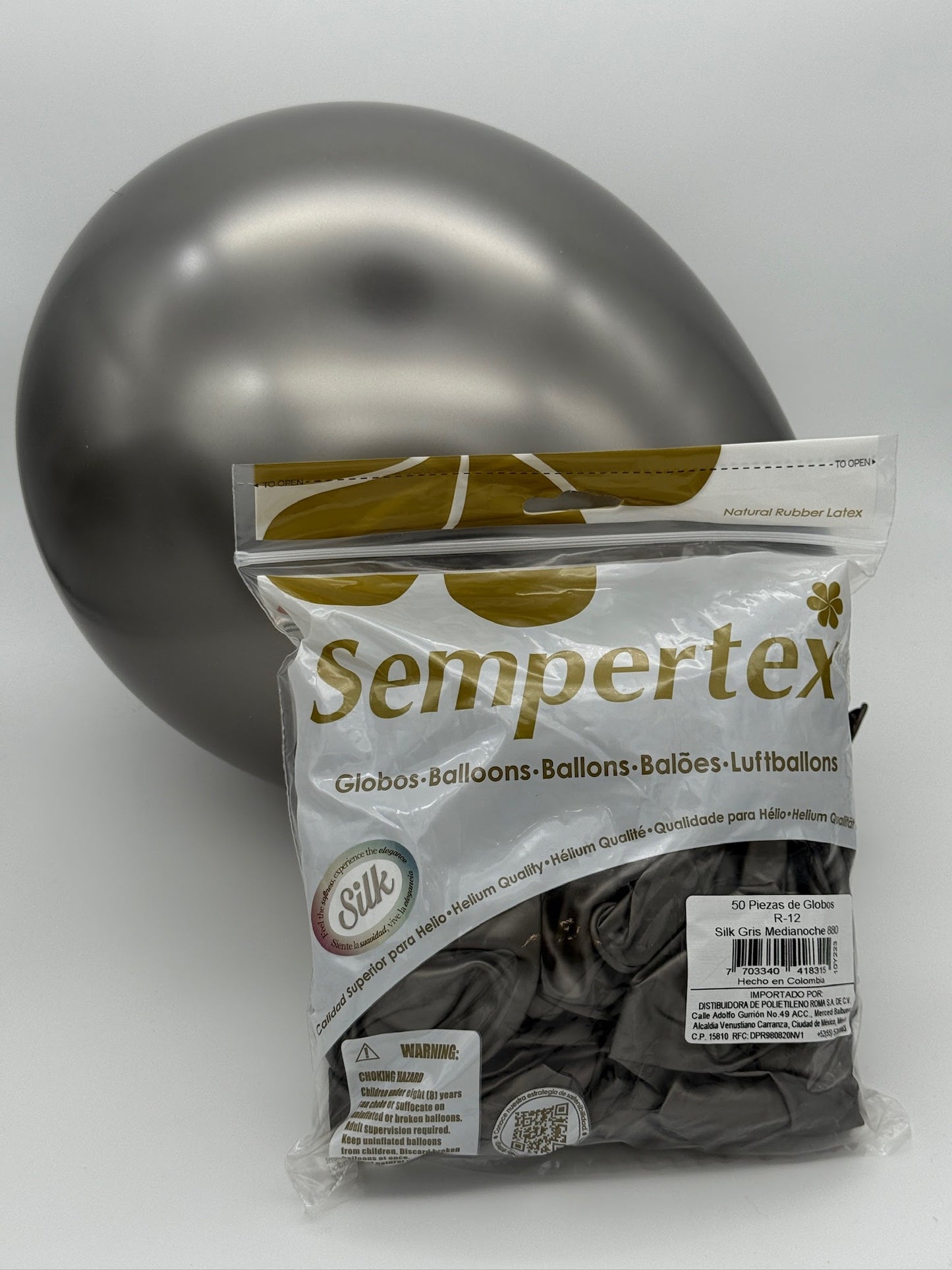 Silk 12" Sempertex (Bolsa 50pzs)