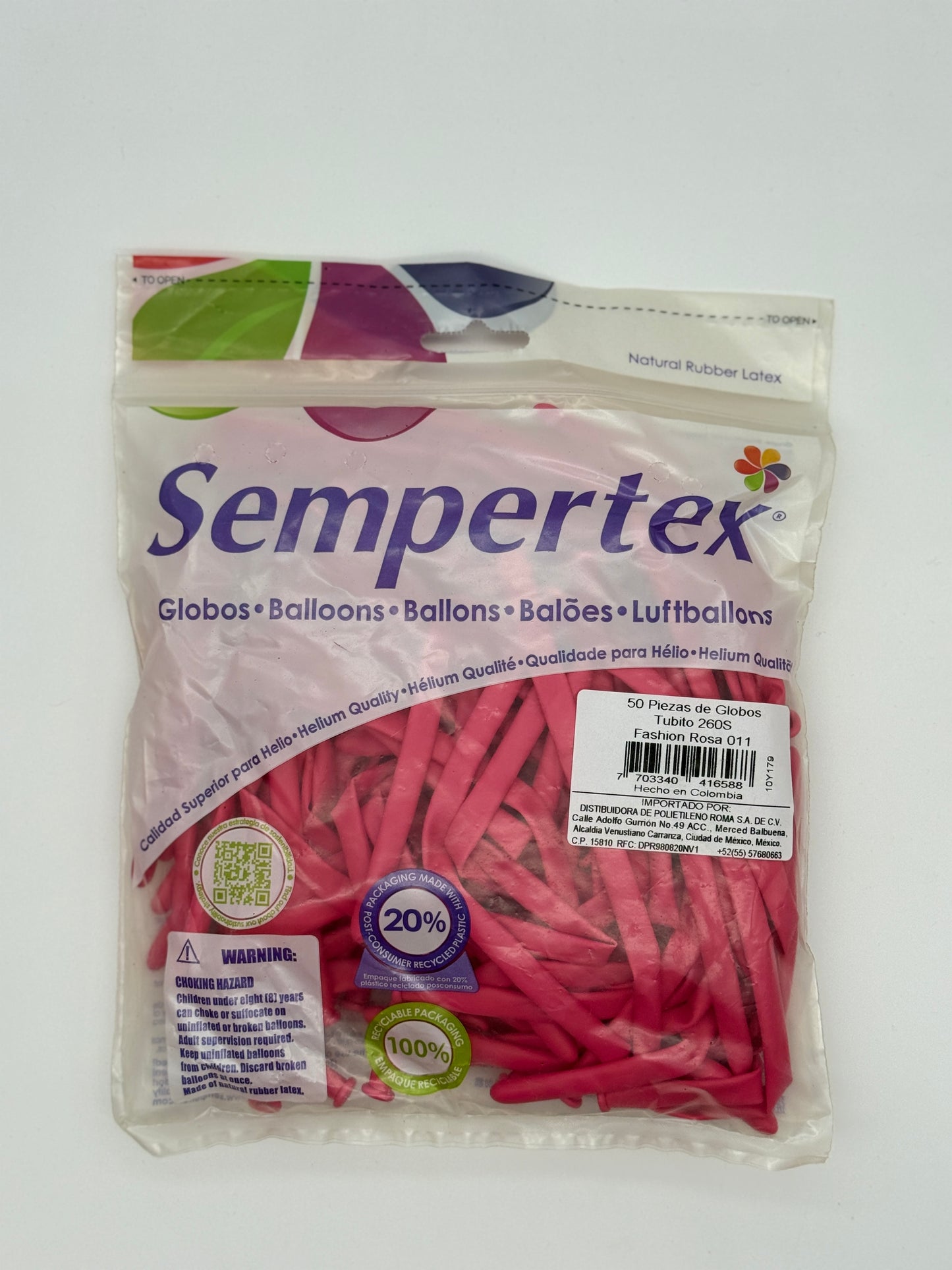 Fashion Rosa T260 (Bolsa 50pzs) Sempertex