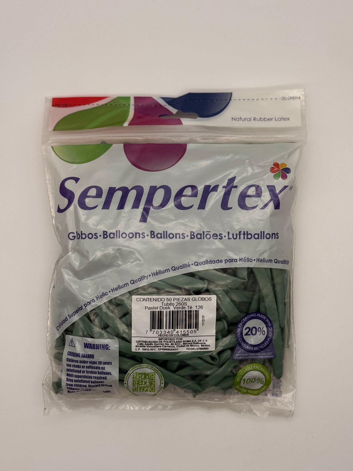 Pastel Dusk Té Verde T260 (Bolsa 50pzs) Sempertex