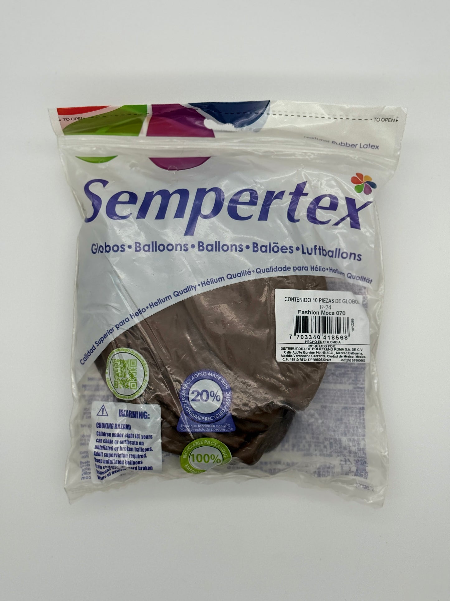 Fashion Moca 24" (Bolsa 10pzs) Sempertex